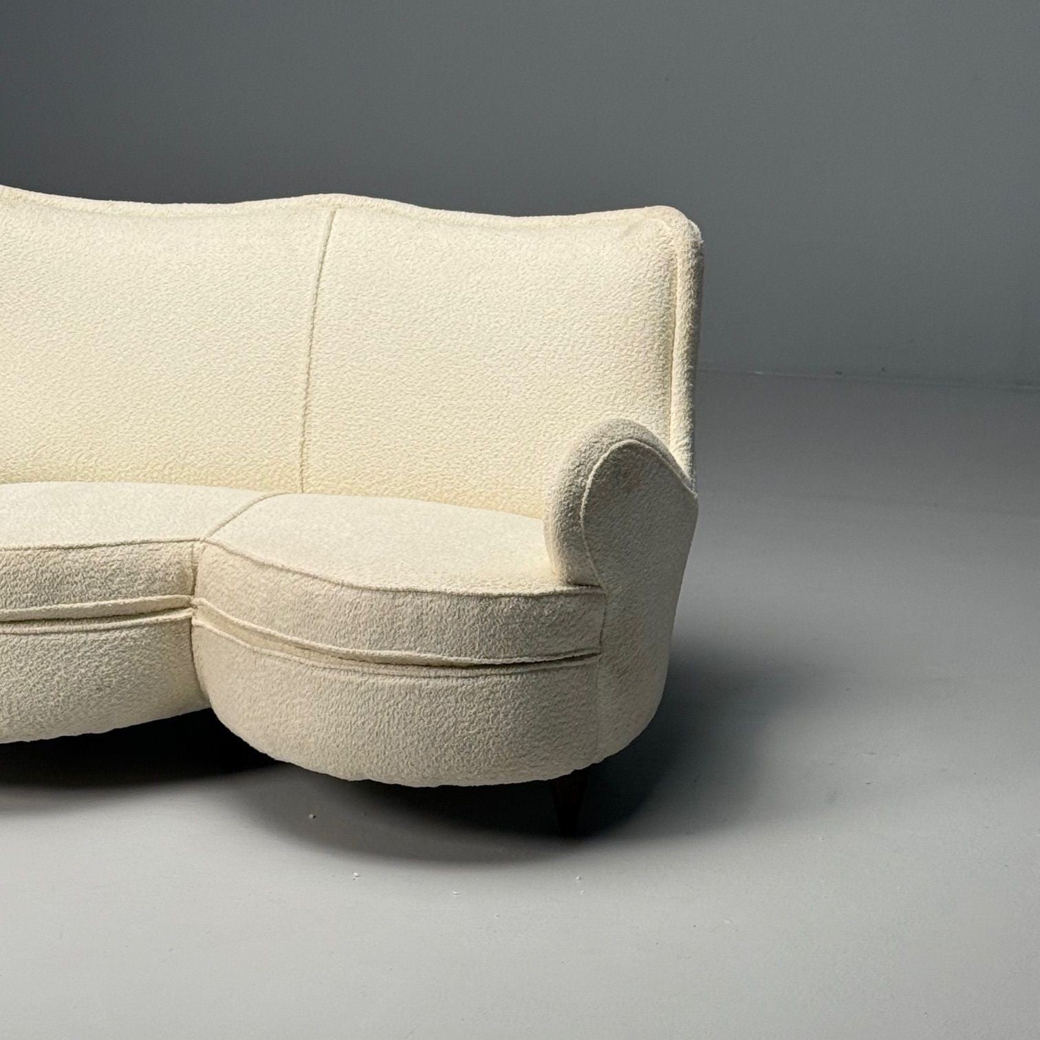 Osvaldo Borsani Attribution, Heart Sofa, Italian Mid-Century Modern, 1950s