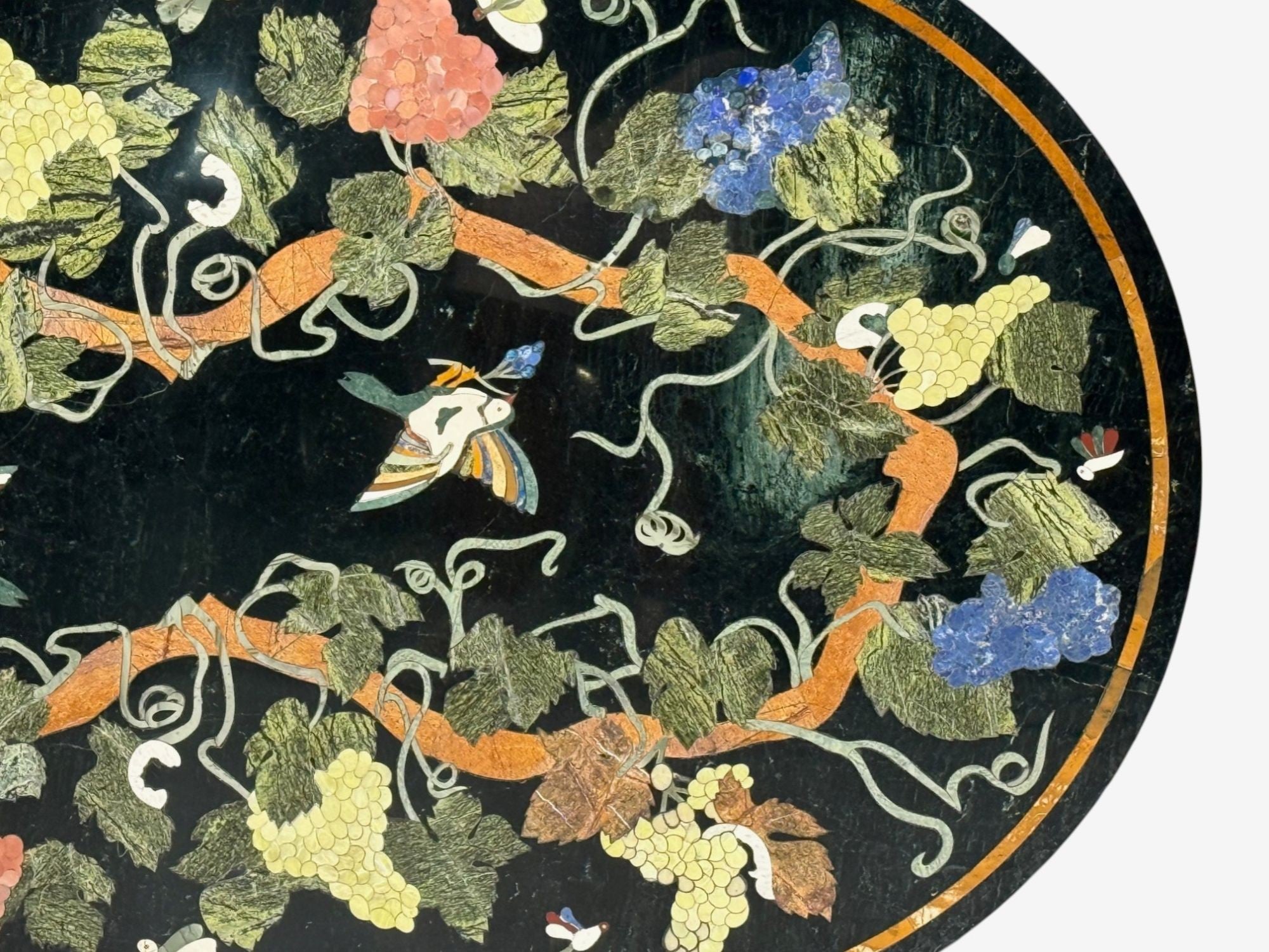 Pietra Dura, Inlaid Marble, Italian Center Table Top, Italy, 1920s