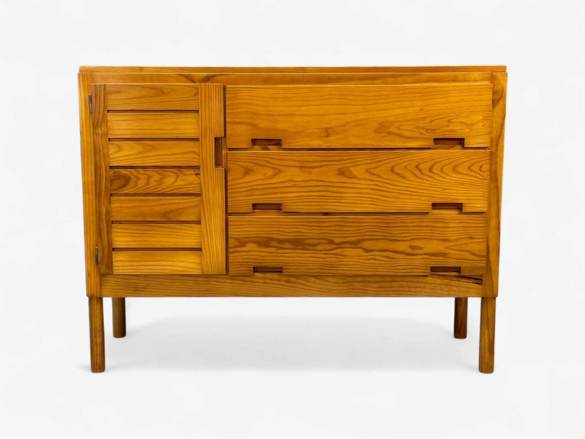 Pierre Gautier-Delaye, French Modern, Pine, Rare Commodes, France, 1957