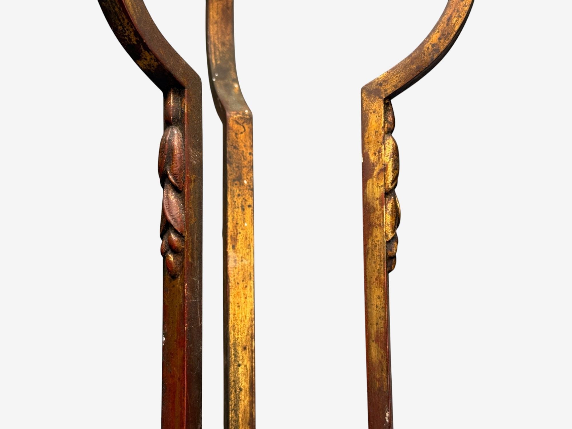 Muller Frères, French Art Deco, Bronze, Glass, Chandelier, France, 1920s