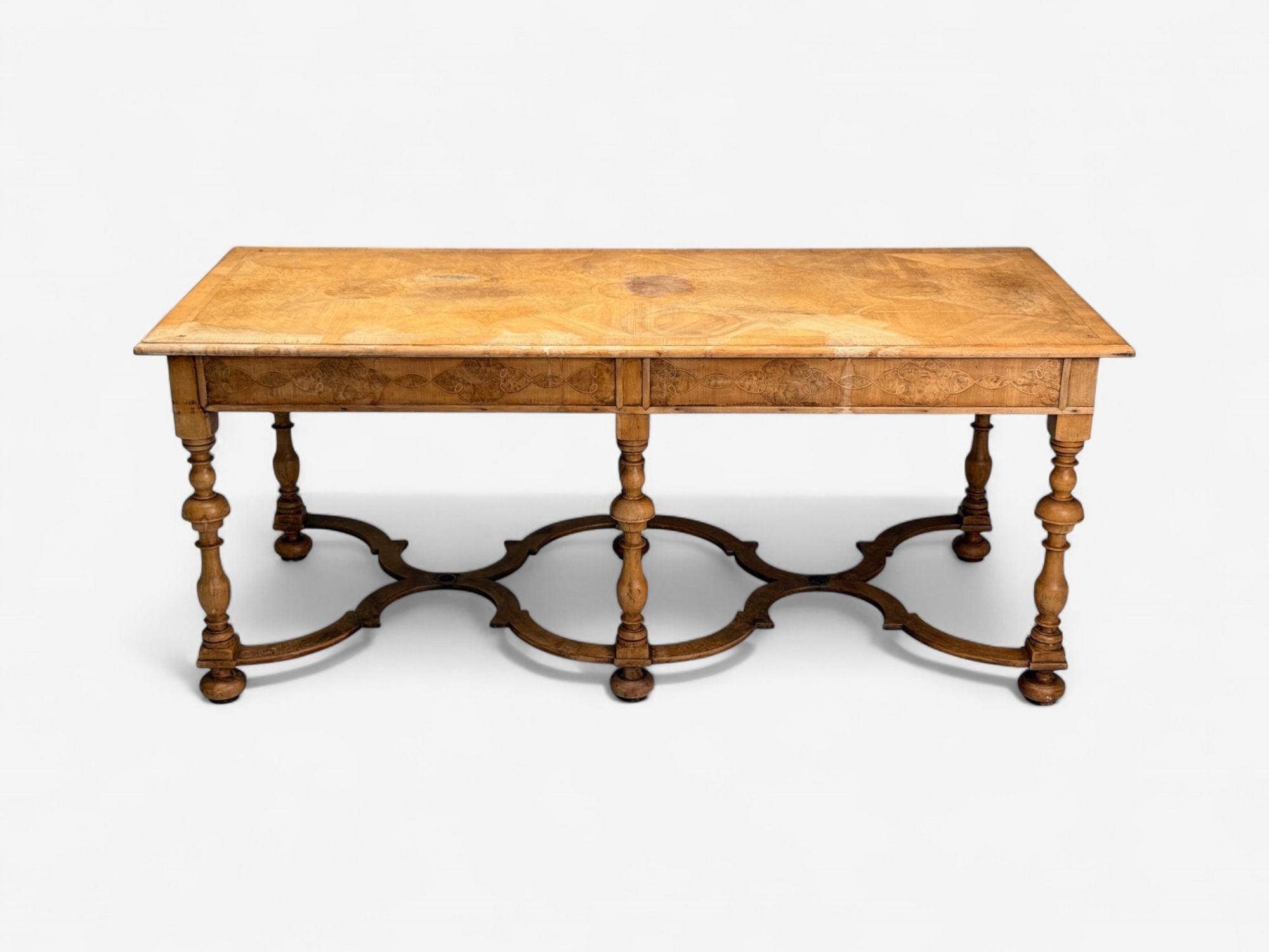 Gustavian, Bleached Wood, Barley Twist Table, Europe, 18th/19th c.
