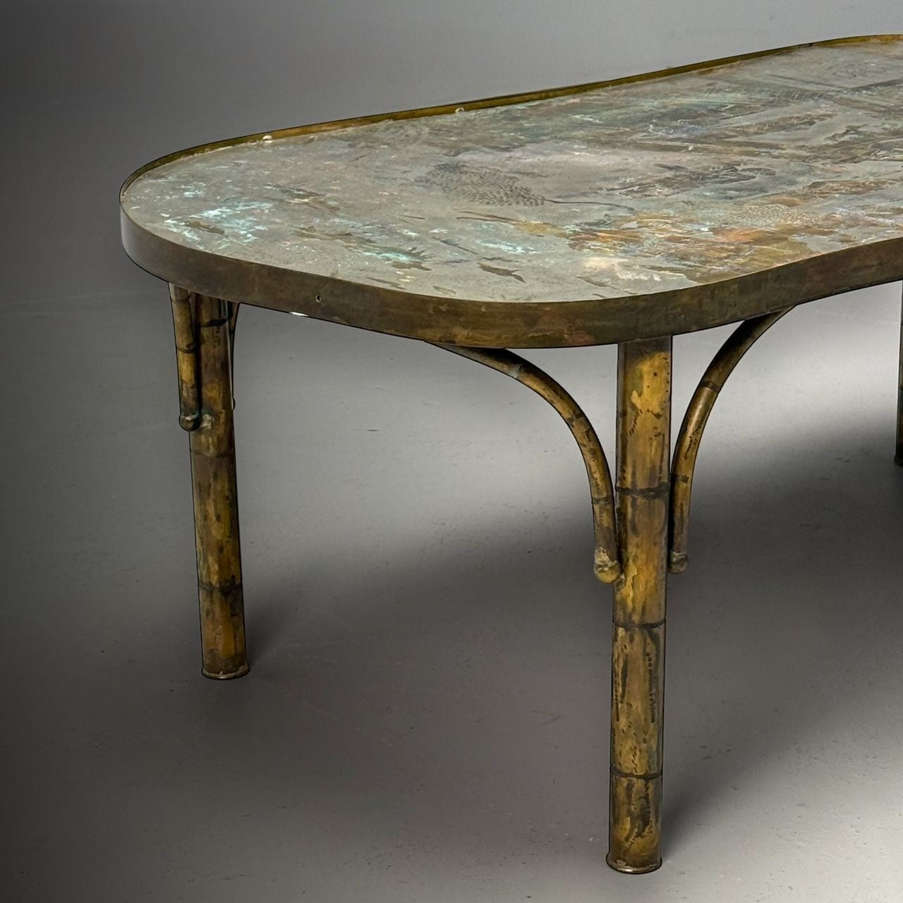 Philip and Kelvin LaVerne, Mid-Century Modern, Chan 140 Coffee Table, Bronze