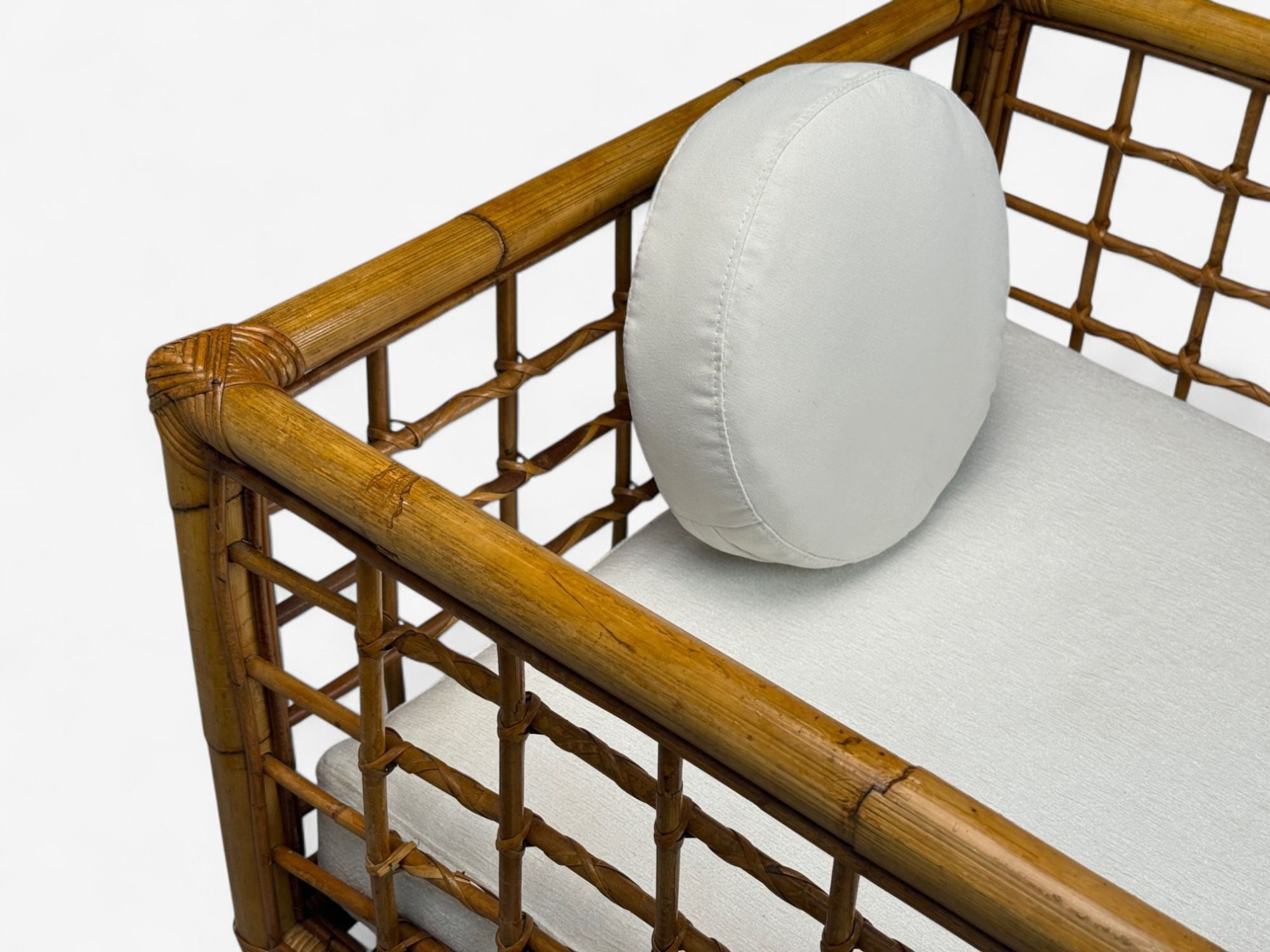 Vivai Del Sud, Italian Modern, Rattan, Bamboo, Lounge Chairs, Italy, 1970s