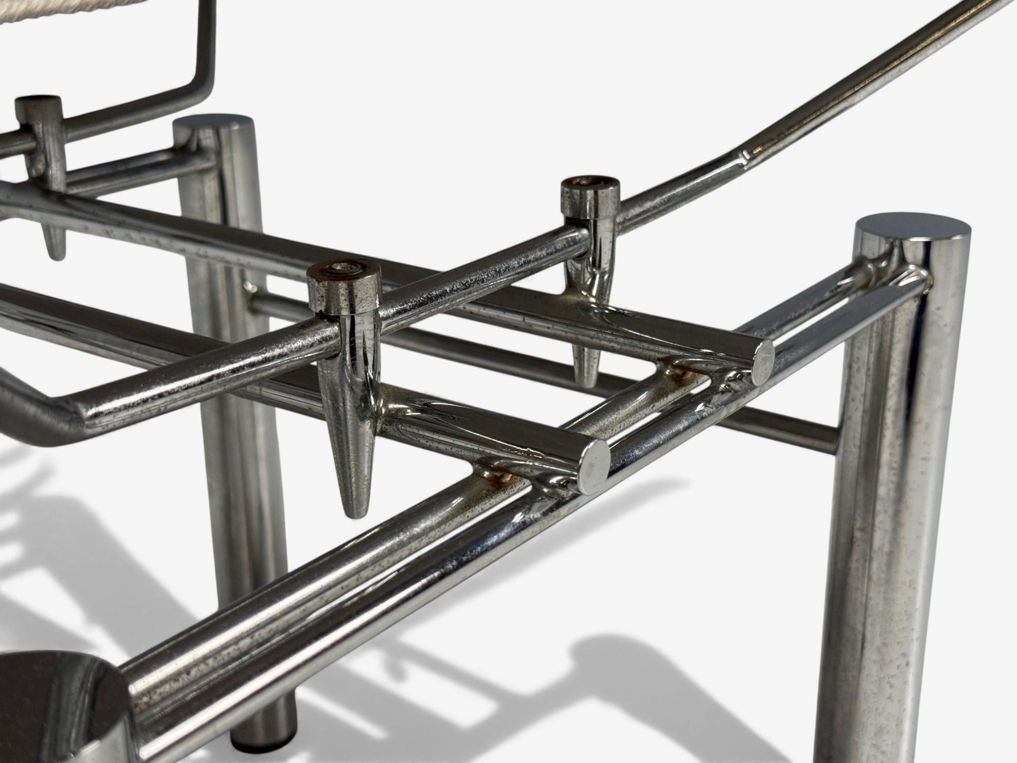 Hans Ullrich Bitsch, Chrome Plated Steel, Aluminum, Stool, Germany, 1980s