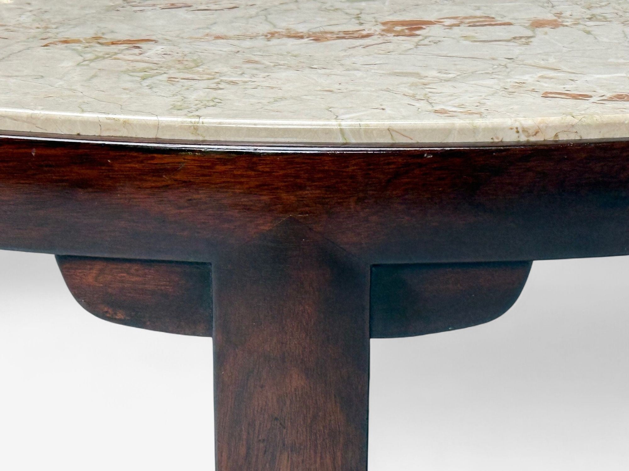 Edward Wormley, Dunbar, Mahogany, Marble, Large Coffee Table, USA, 1940s