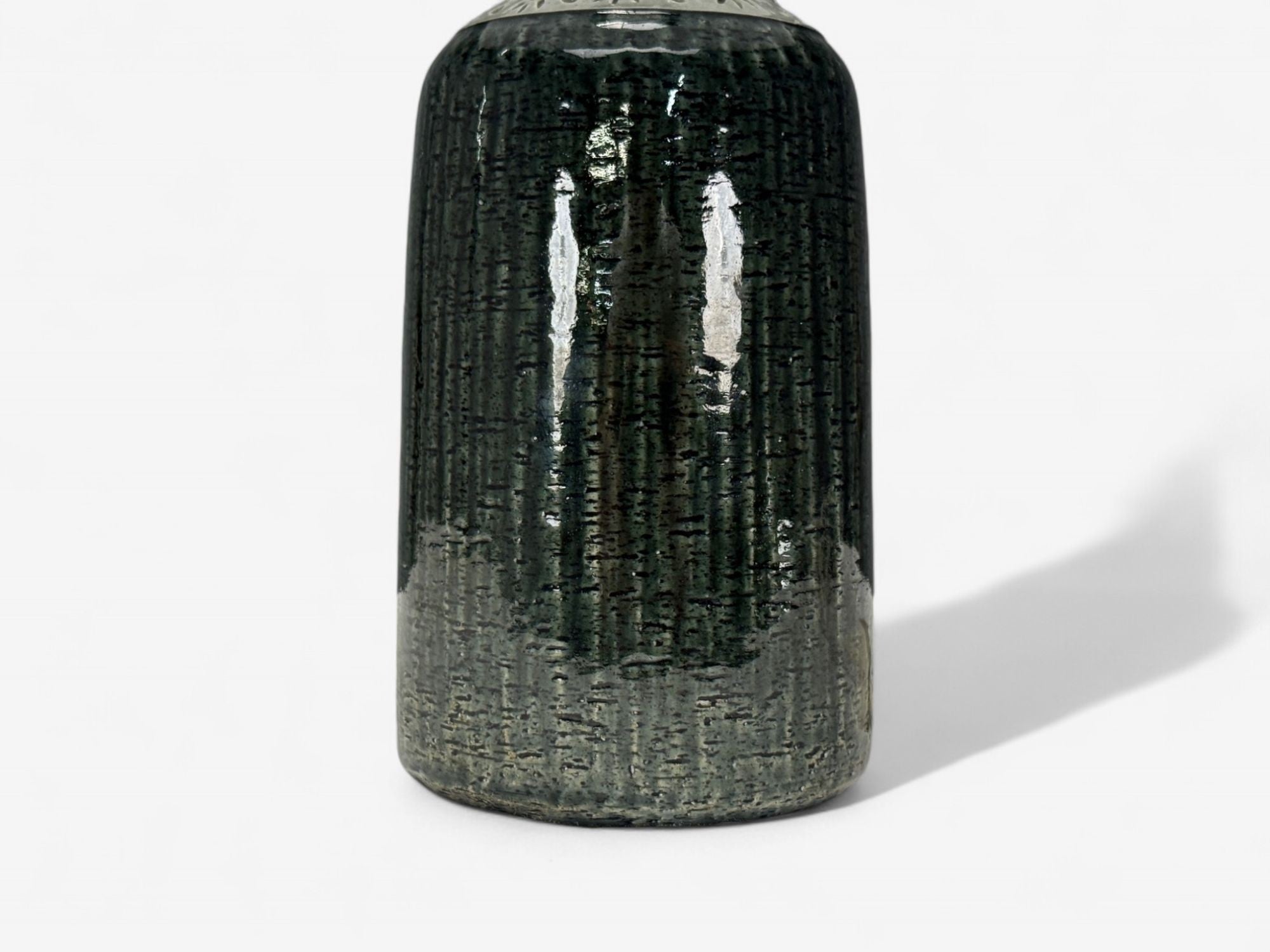 Yngve Blixt, Swedish Modern, Green Stoneware, Table Lamp, Sweden, 1960s