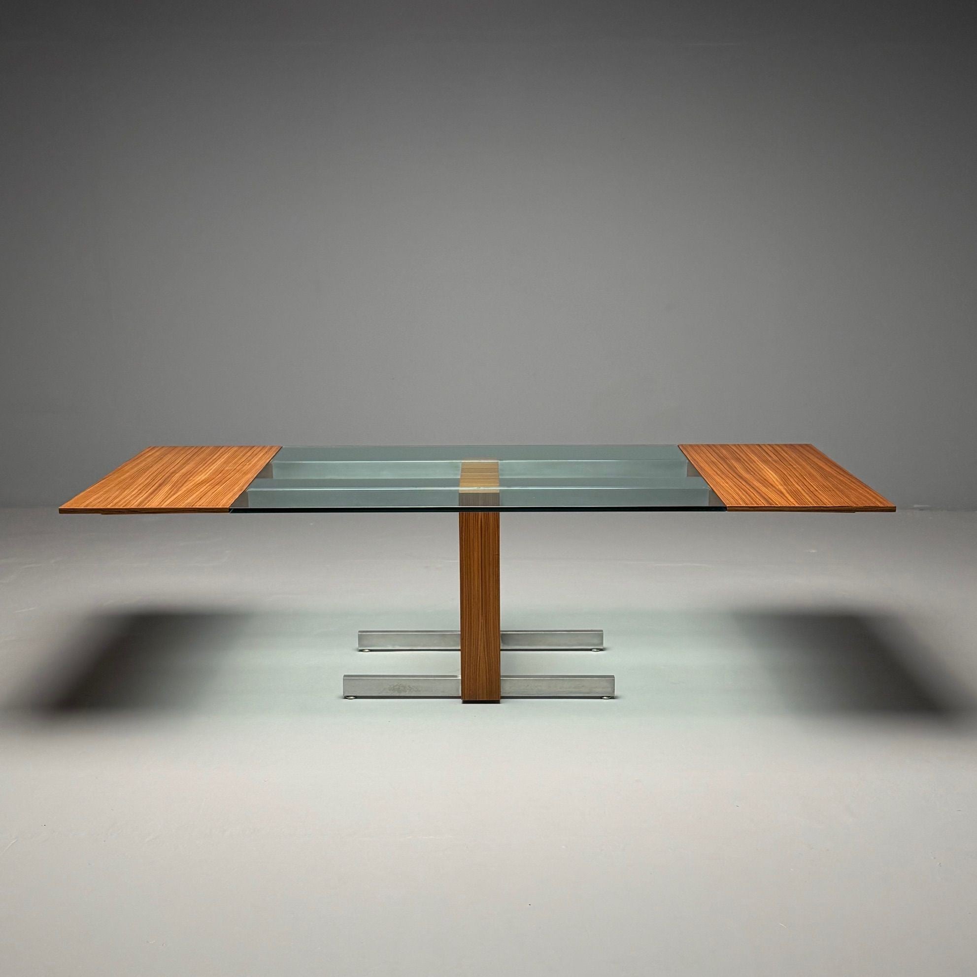 Vladimir Kagan, Mid-Century Modern, Dining Table, Zebrawood, Glass, USA, 1967