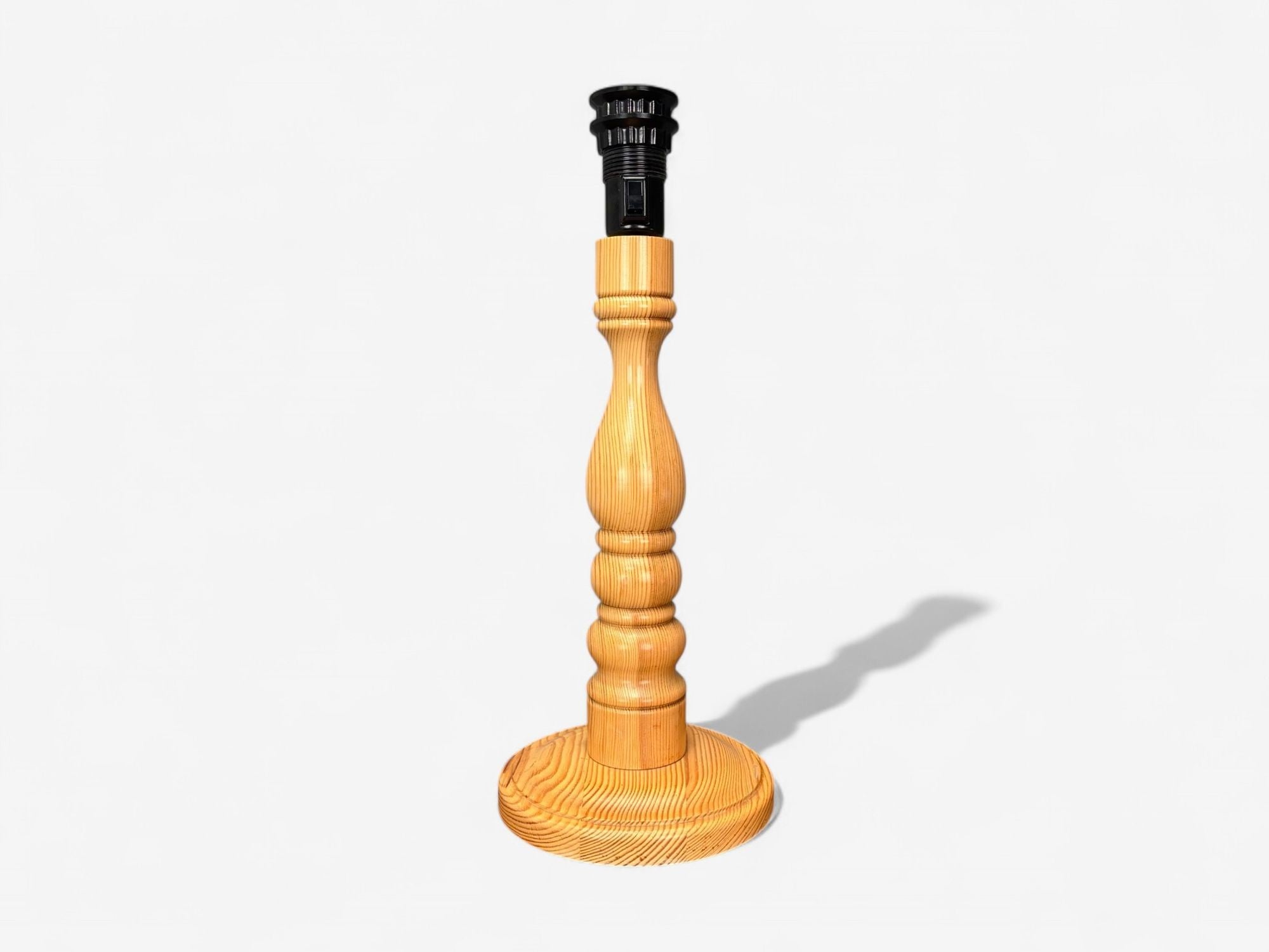 Swedish Modern, Pine, Table Lamp, Sweden, 1960s