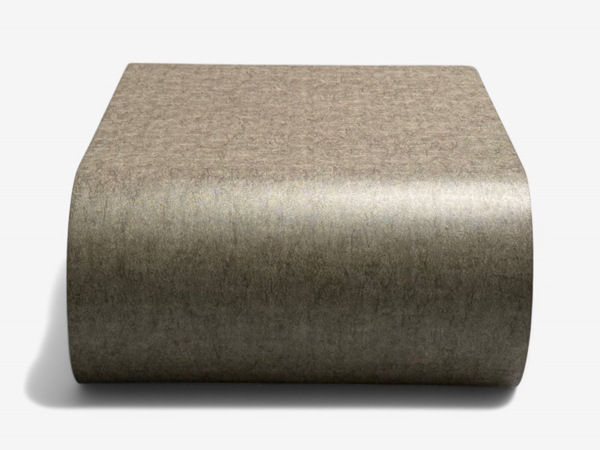 Karl Springer Style, Mid-Century Modern, Grey Faux Shagreen, Coffee Table, 1980s