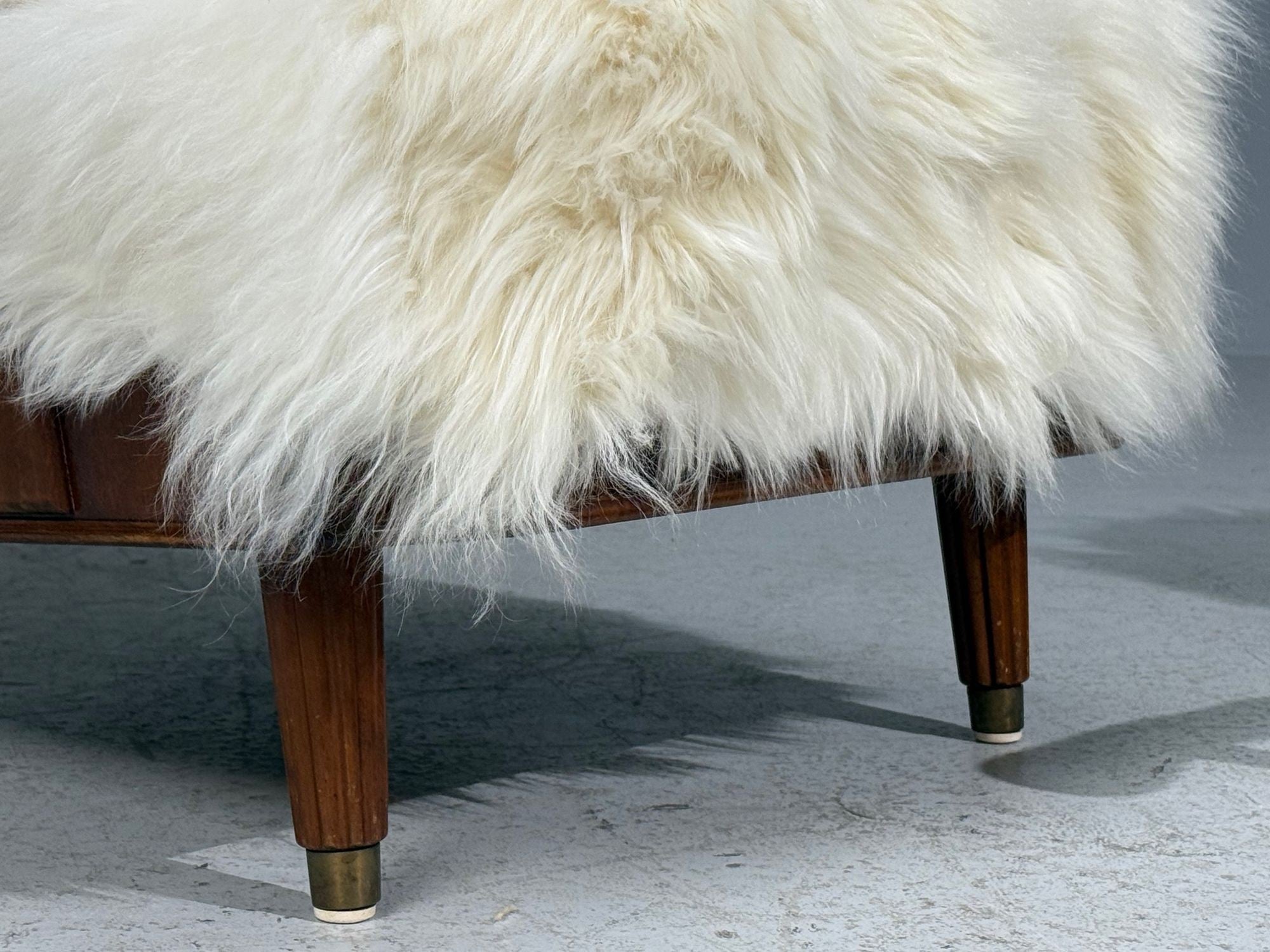 Svante Skogh, Lounge Chairs, Mongolian Fur, Beech, Sweden, 1945