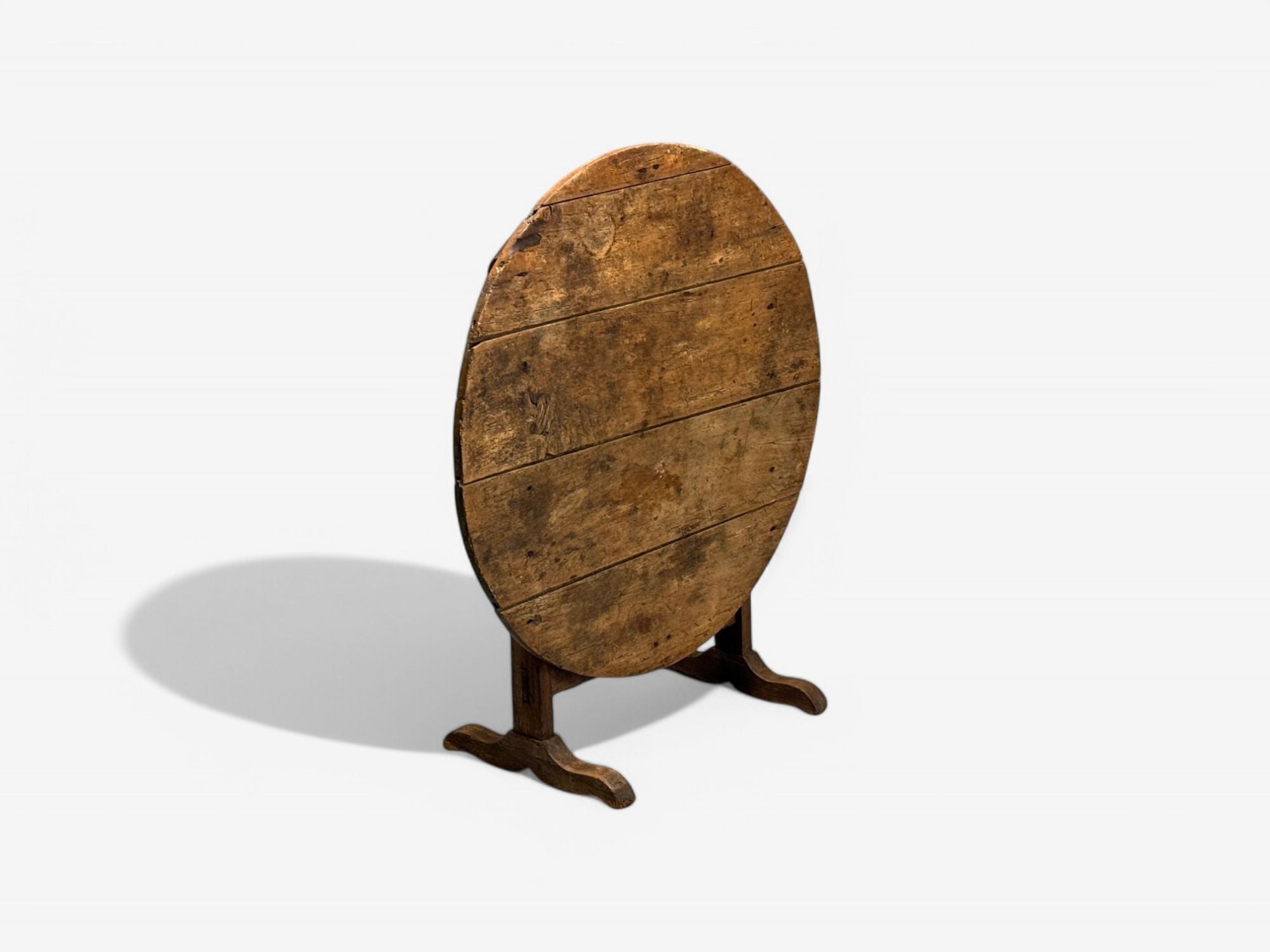 French Provincial, Wood, Wine Tasting Center Table, France, 19th C.