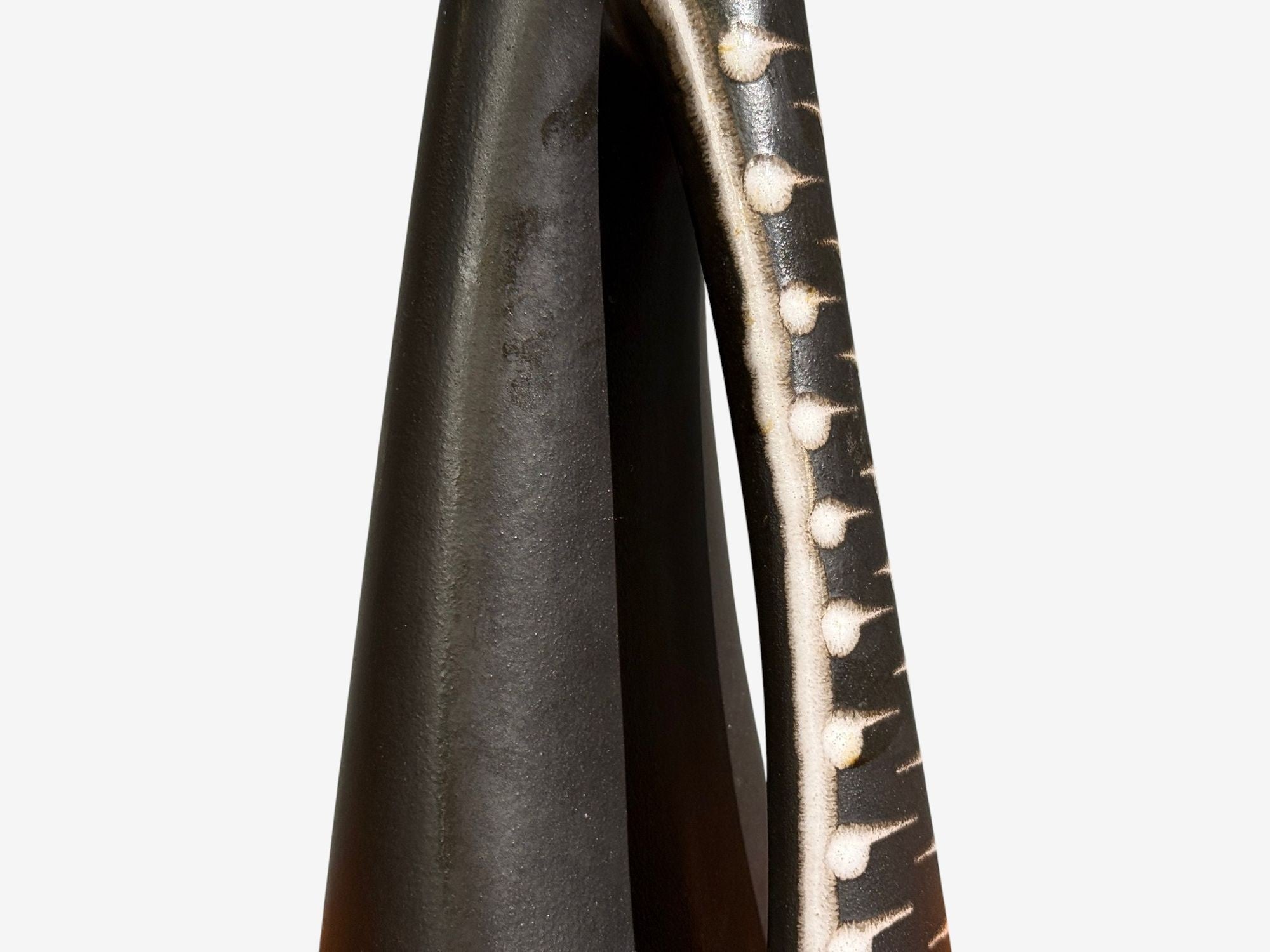 Søholm Stentoj, Table Lamp, Black Stoneware, Denmark, 1950s