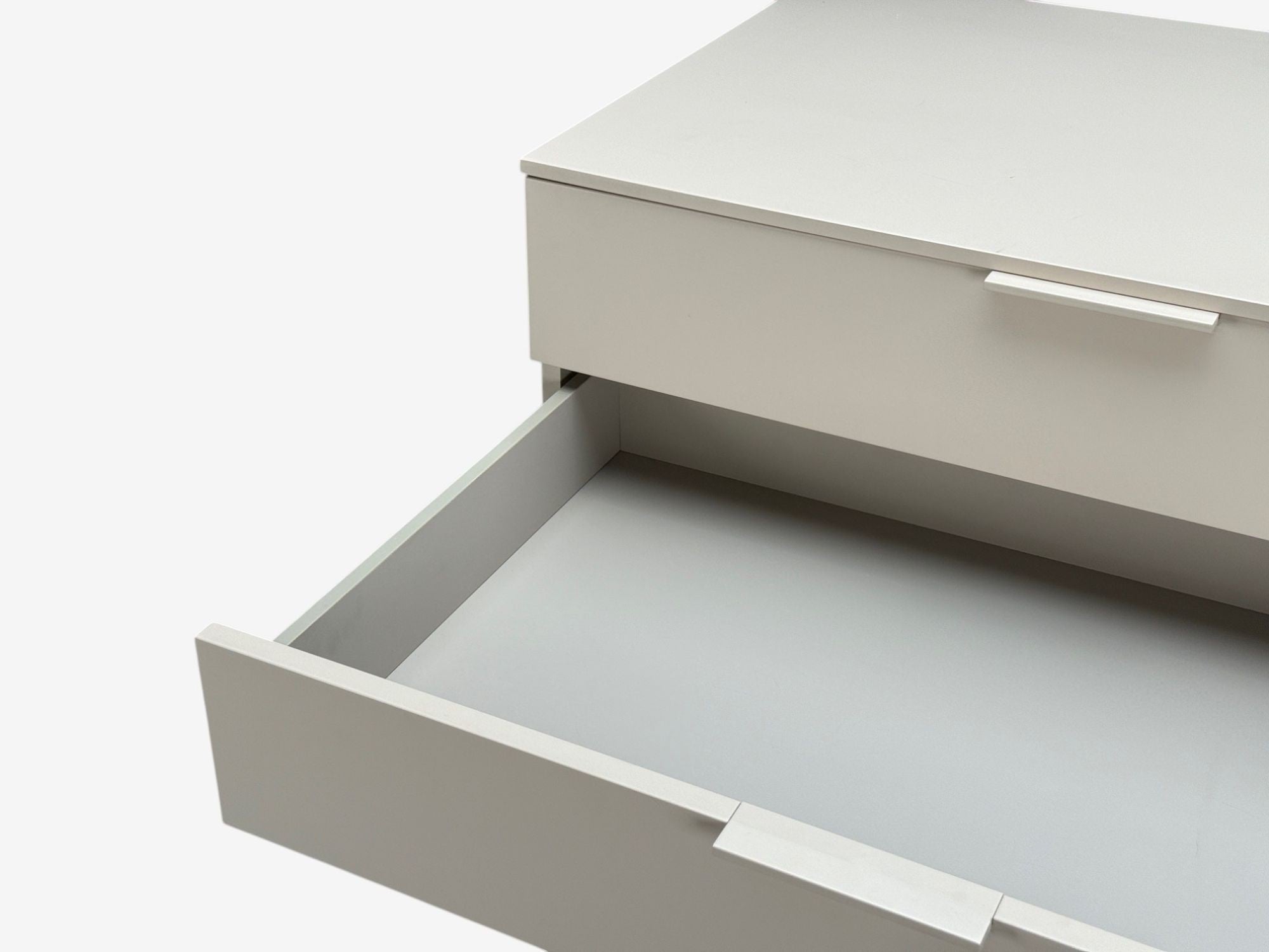 Guilio Cappelini, Cream Matte Lacquer, Highboy, Italy, 2010s