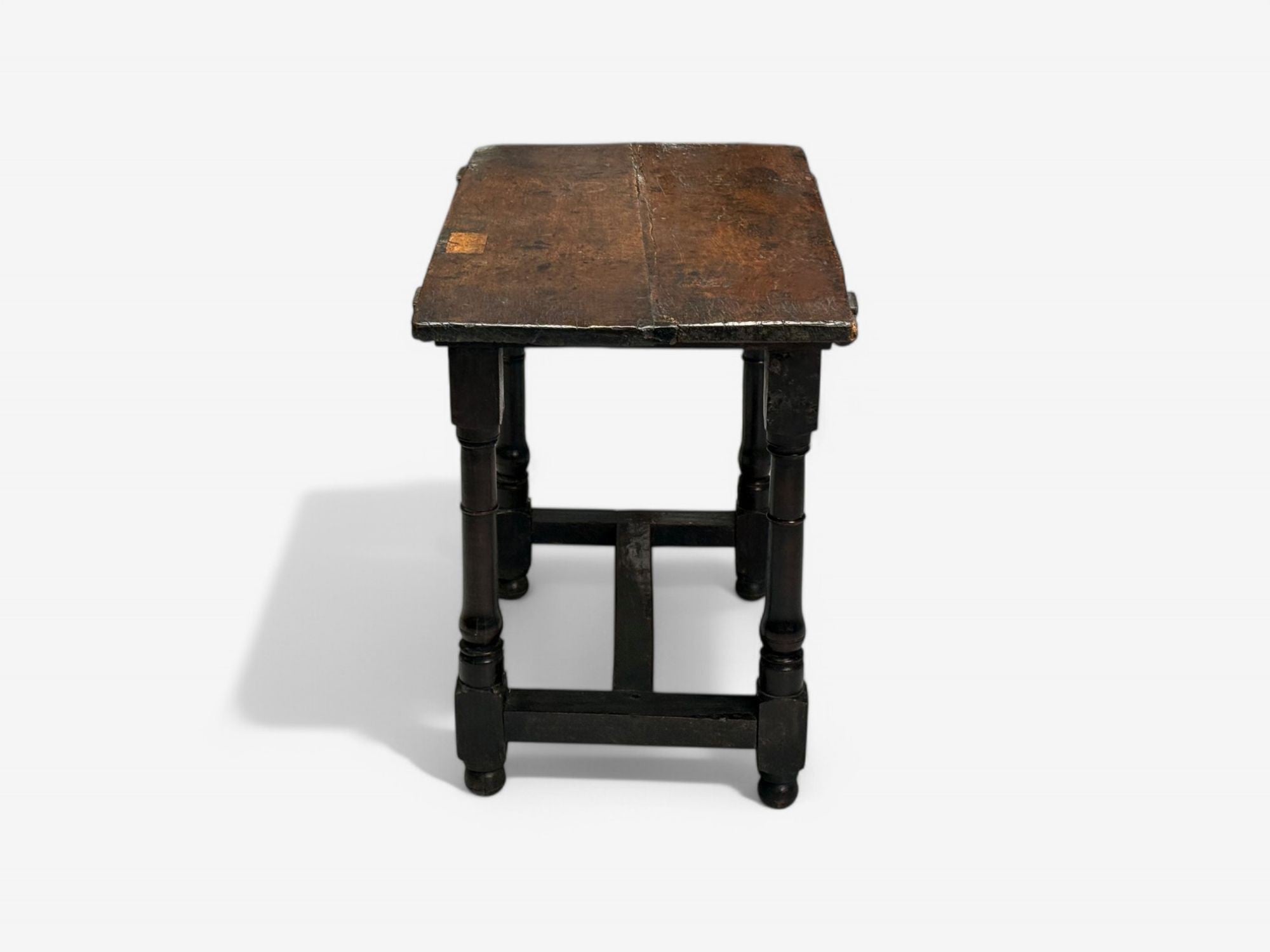 Baroque, Continental, Oak, Rustic Side Table, 17th C.