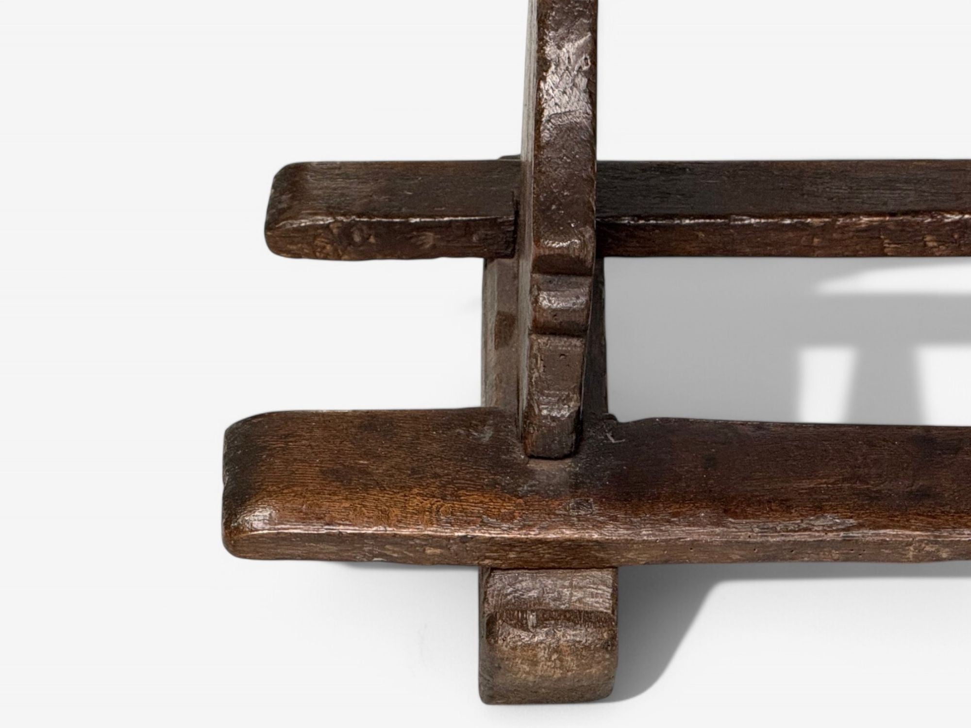 Flemish, Oak, Rustic Side or Console Table, Belgium, 17th C.