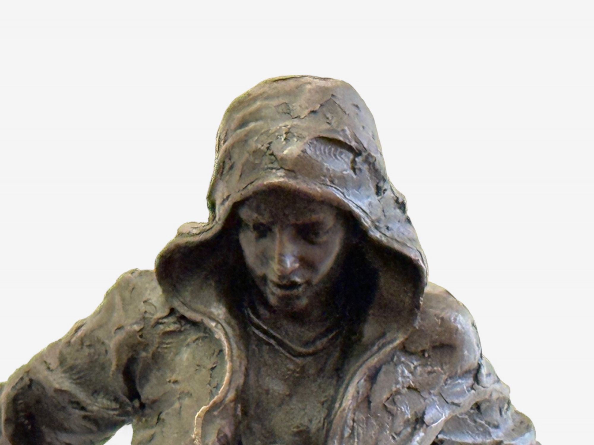 Mid-Century Modern, Bronze, Table-Top Sculpture, Break-dancer Statue, USA, 1980s