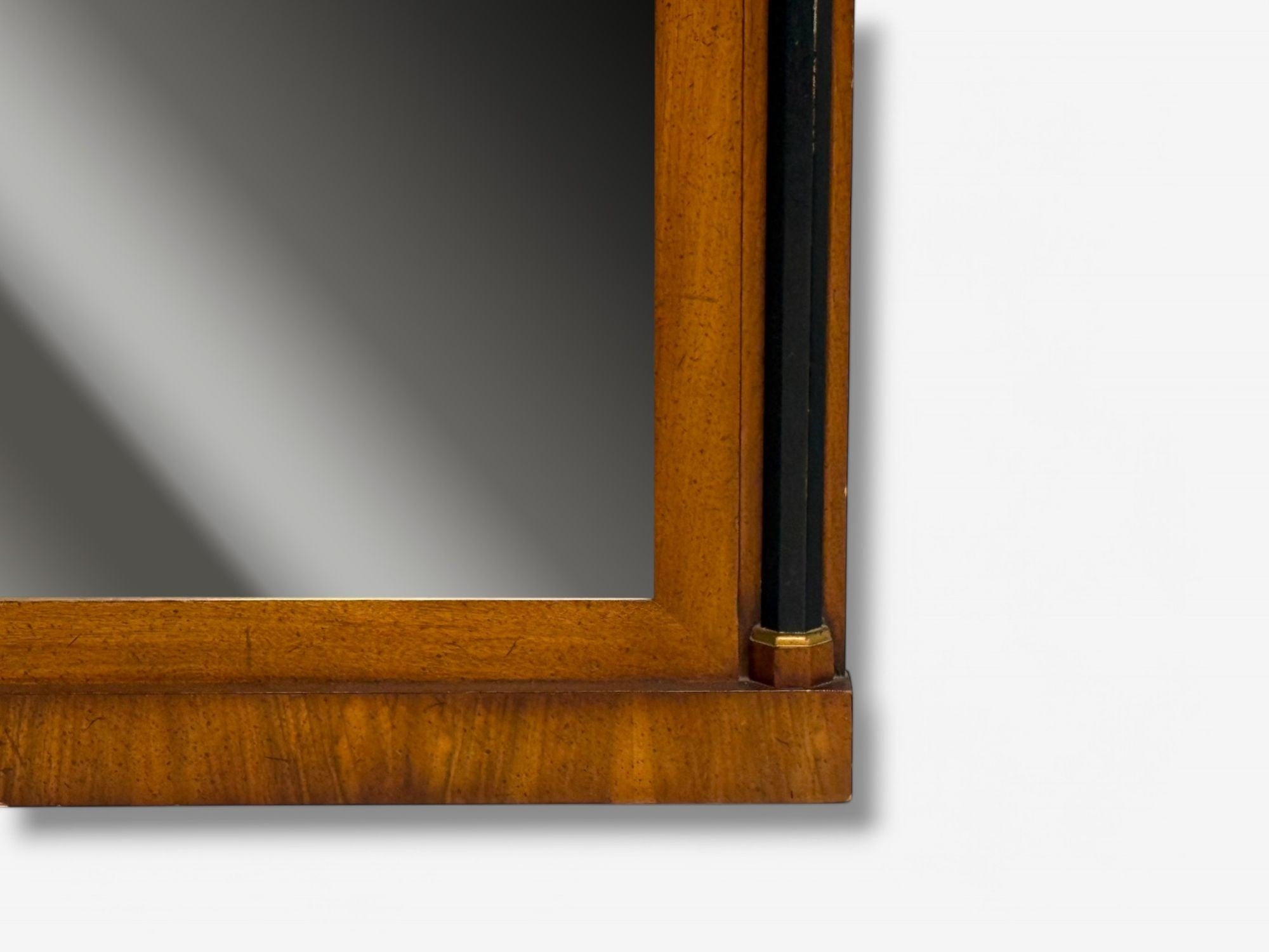 John Stuart, Empire Style, Stained Wood, Giltwood, Wall Mirror, USA, 1950s