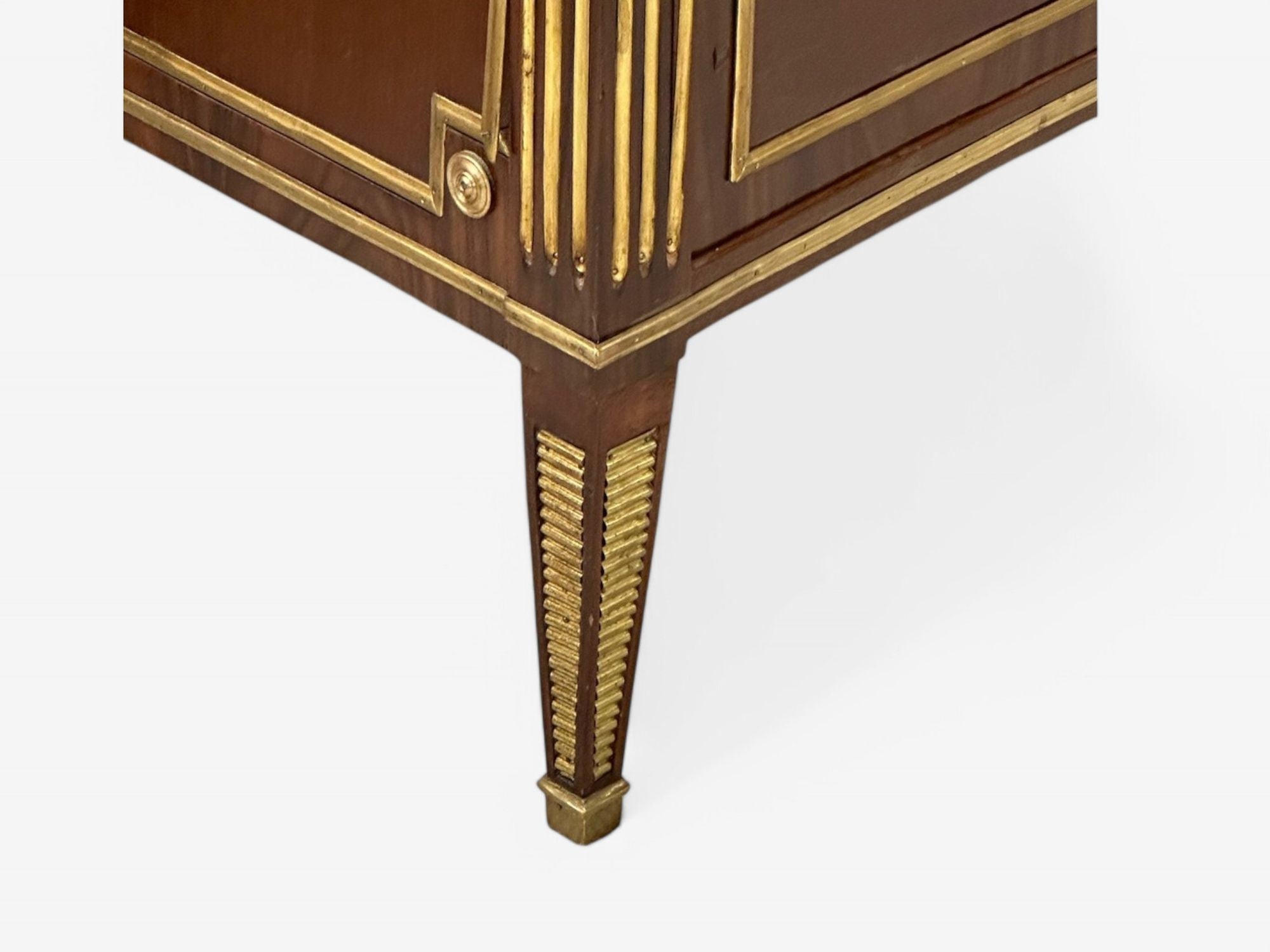 Maison Jansen Style, Russian Neoclassical, Large Commode, Mahogany, Bronze