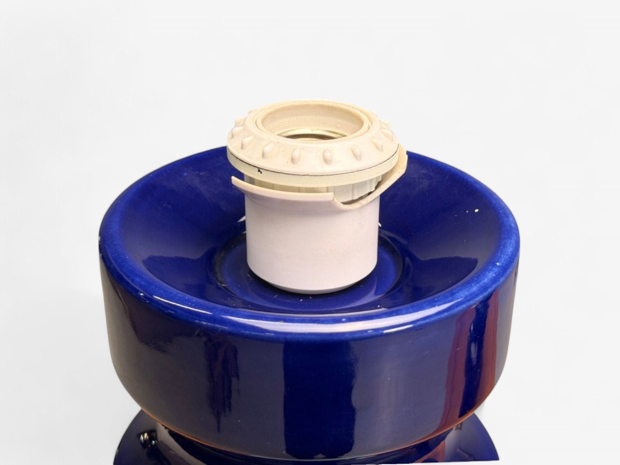 Mid-Century Modern, Blue Ceramic, Table Lamps, United States, 1960s