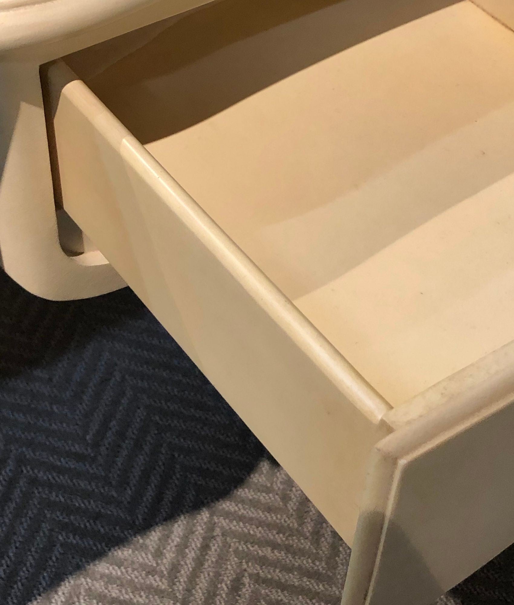 Hollywood Regency Style Parchment Desk Louis XV Style