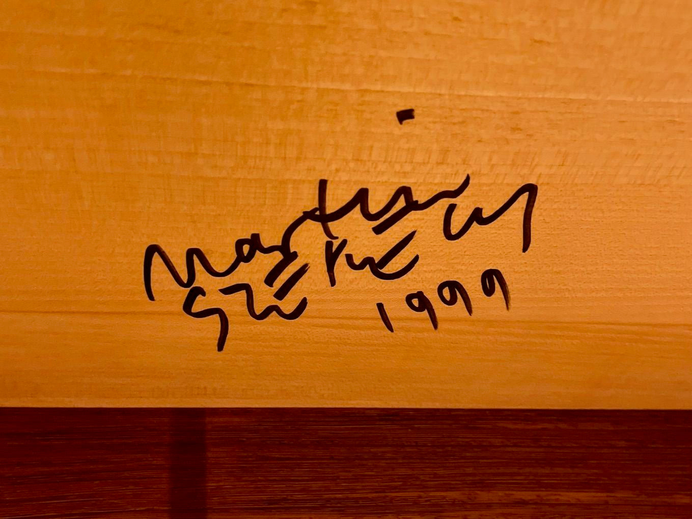 Martin Szekely, Contemporary, Sycamore, Wenge, Rare Writing Desk, France, 1999