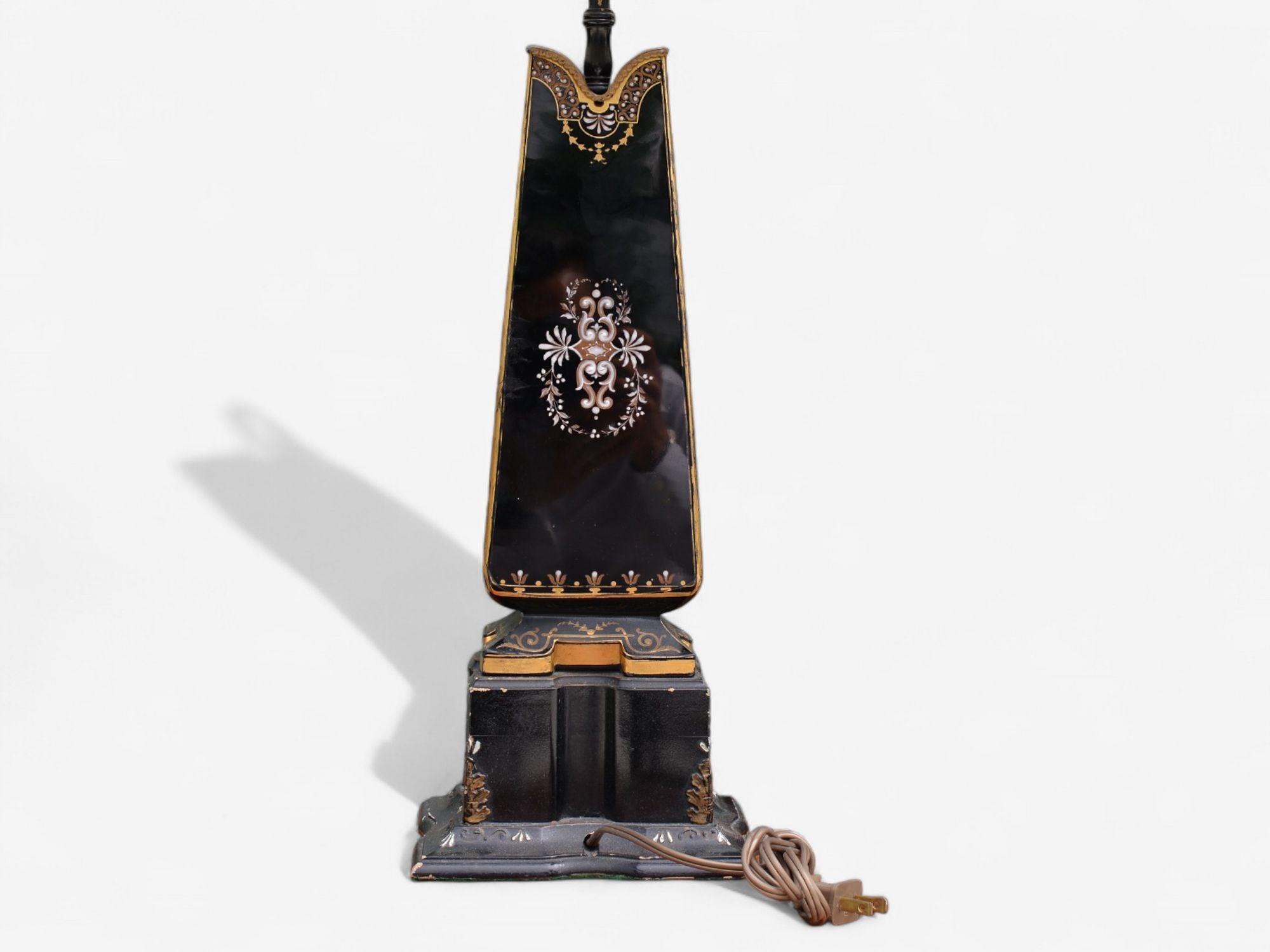 Hollywood Regency, Opaline, Bronze, Painted Table Lamps, France, 1920s