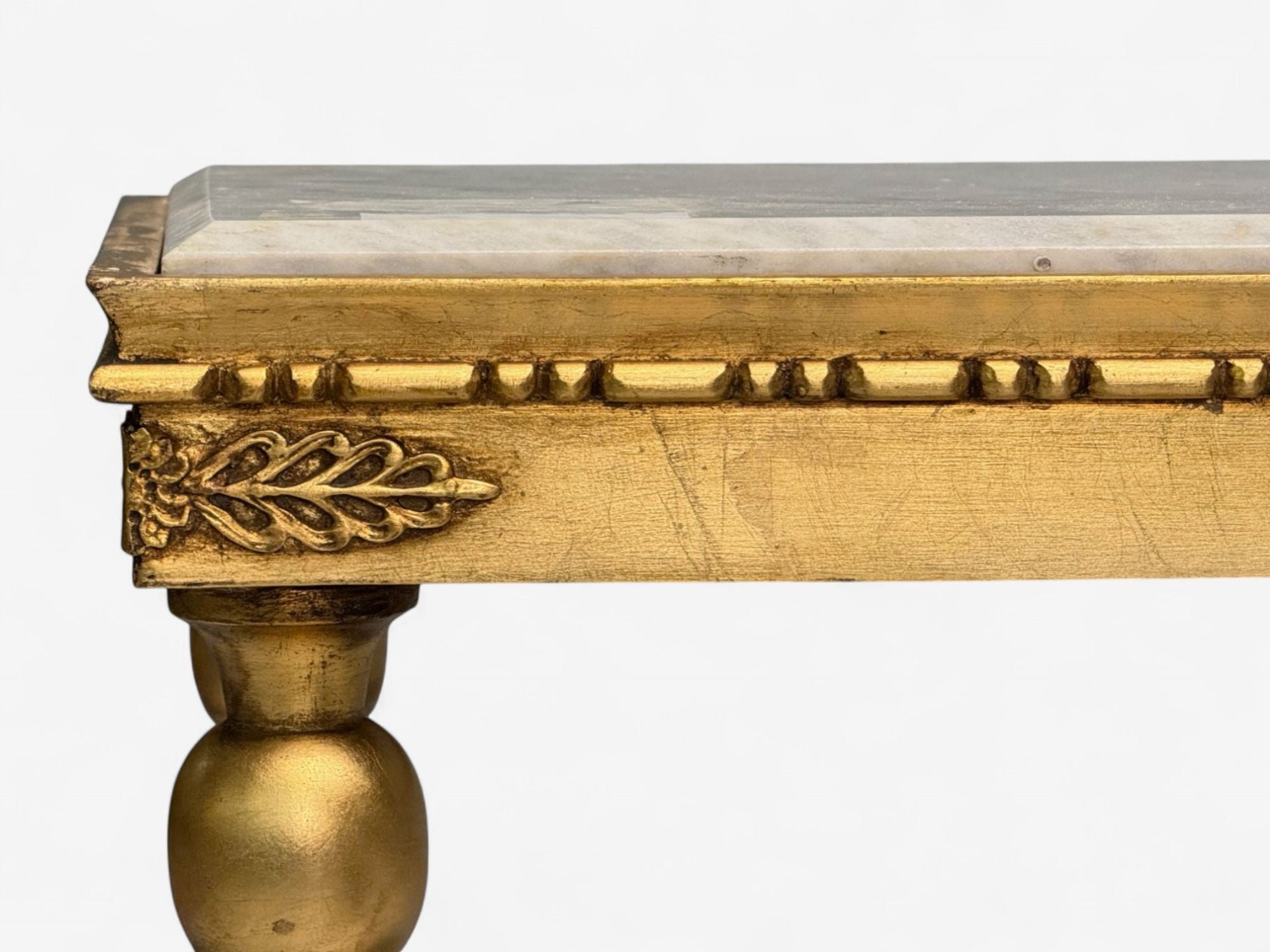 Swedish Neoclassical Style, Giltwood, Marble, Console Tables, Sweden, 20th c.