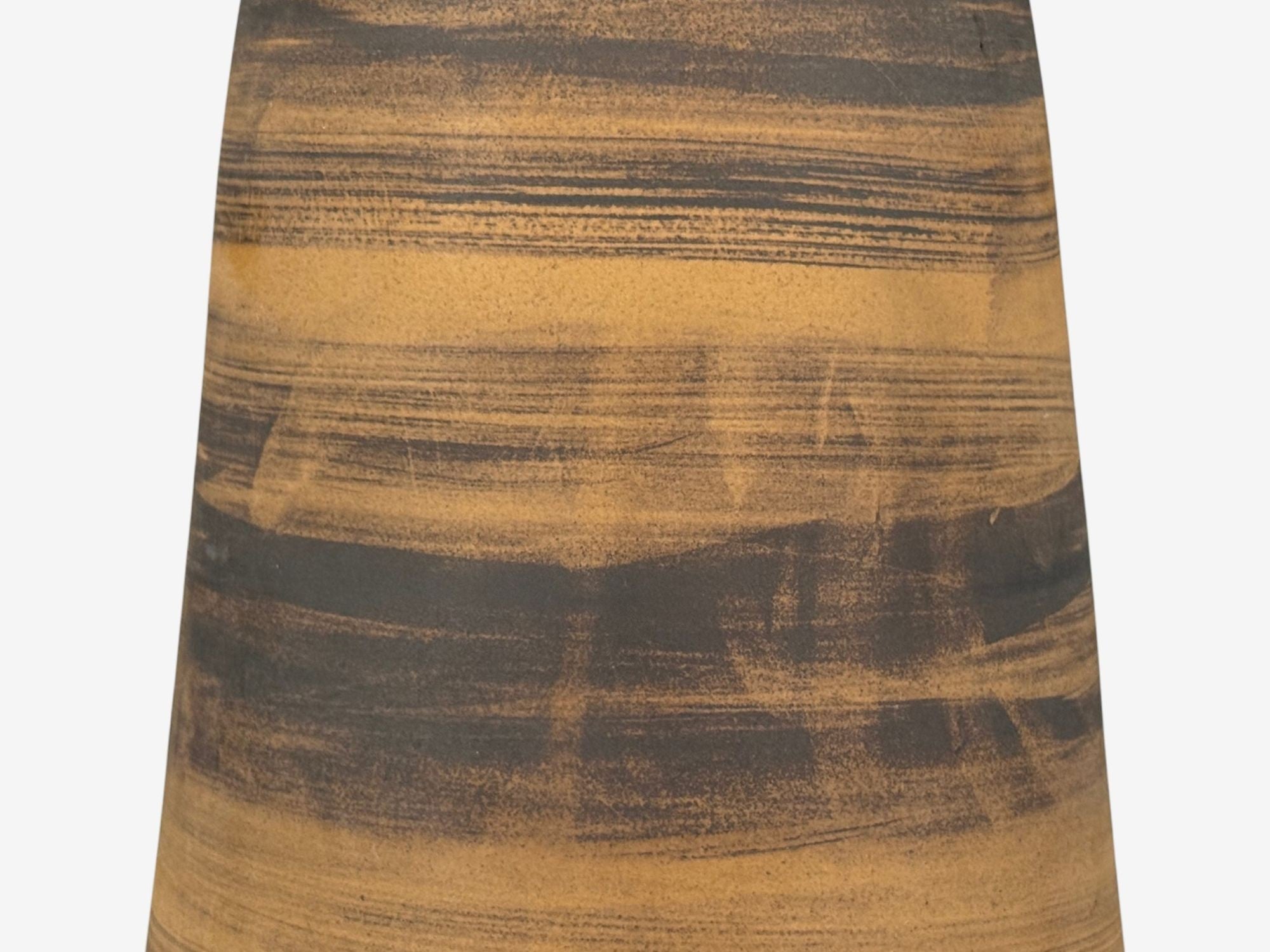 Aldo Londi Bitossi, Ceramic, Brass, Table Lamp, Italy, 1950s