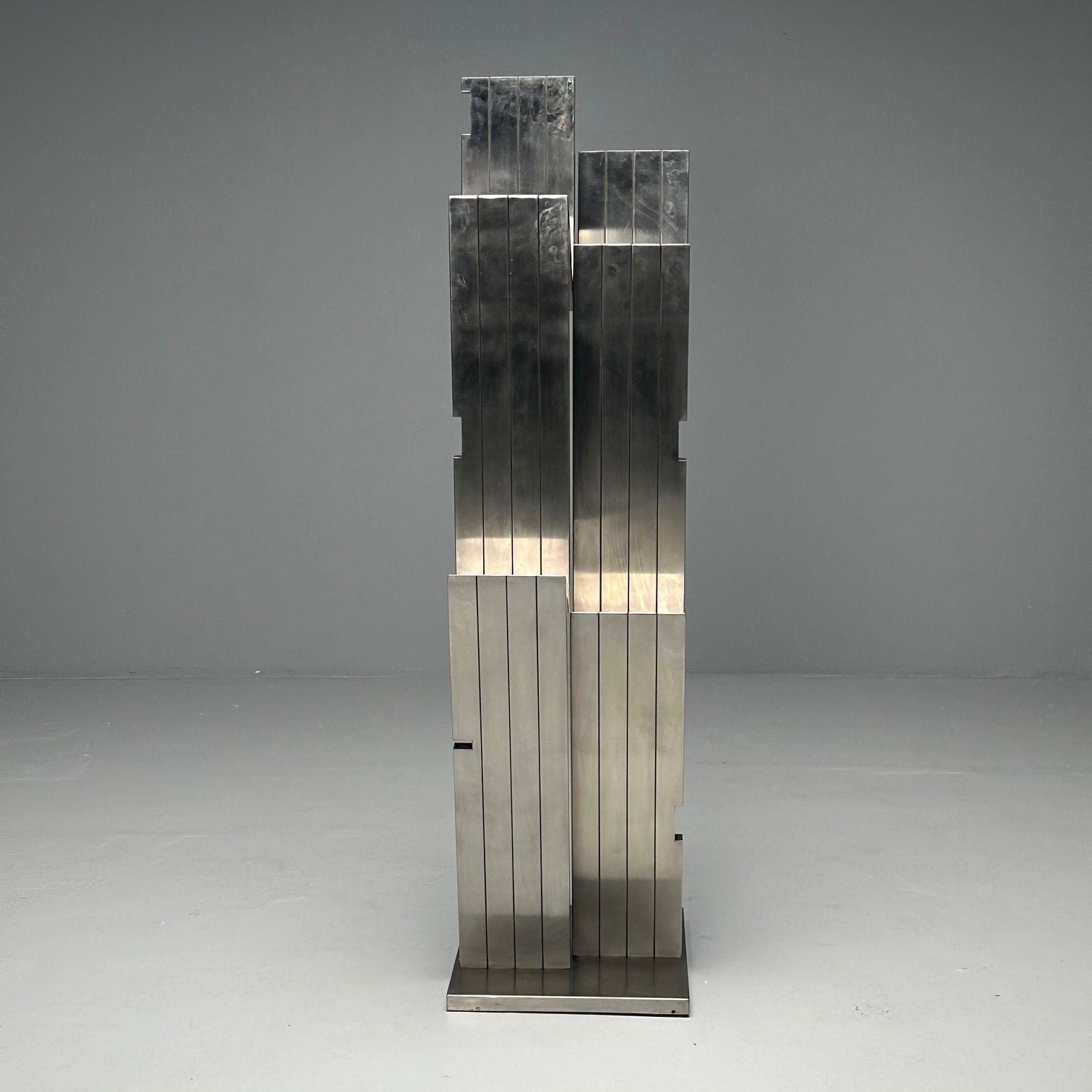 Salvatore Messina, Italian Mid-Century Modern, Abstract Sculpture, Steel, 1970s