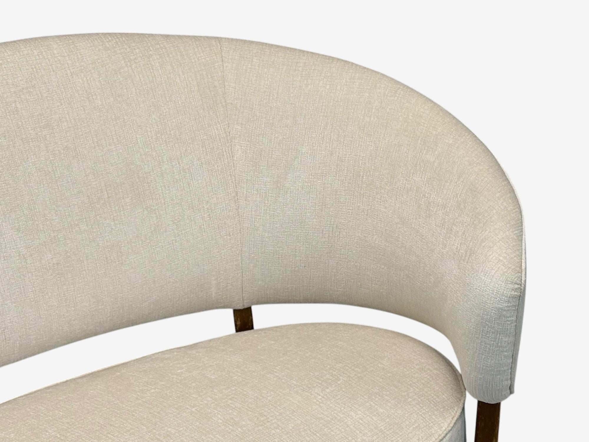 Aage Sattrup, Beech, Fabric, Rare Floating Sofa, Denmark, 1950s