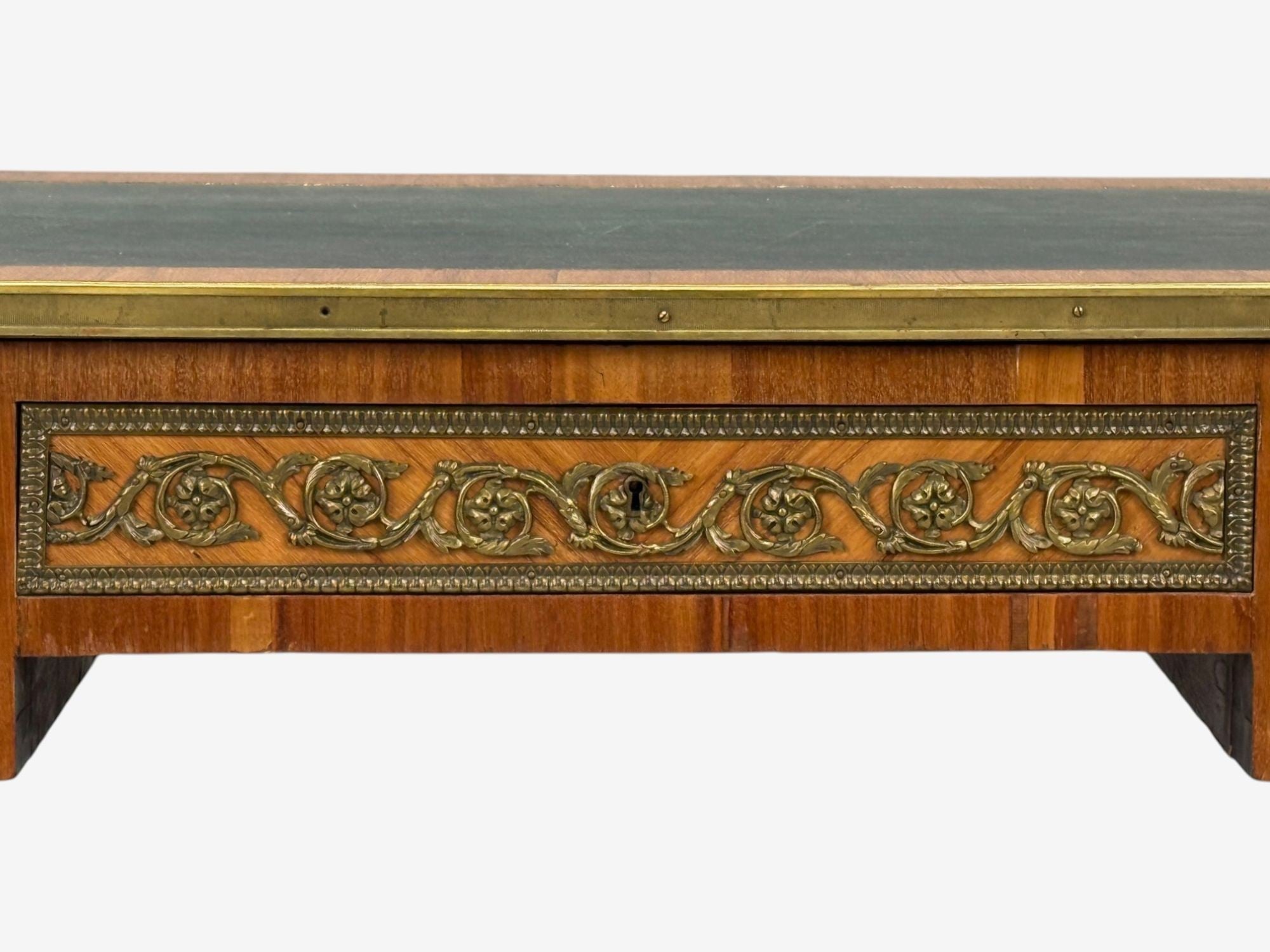 Louis XVI Style, Marquetry, Leather, Writing Desk, France, 19th.