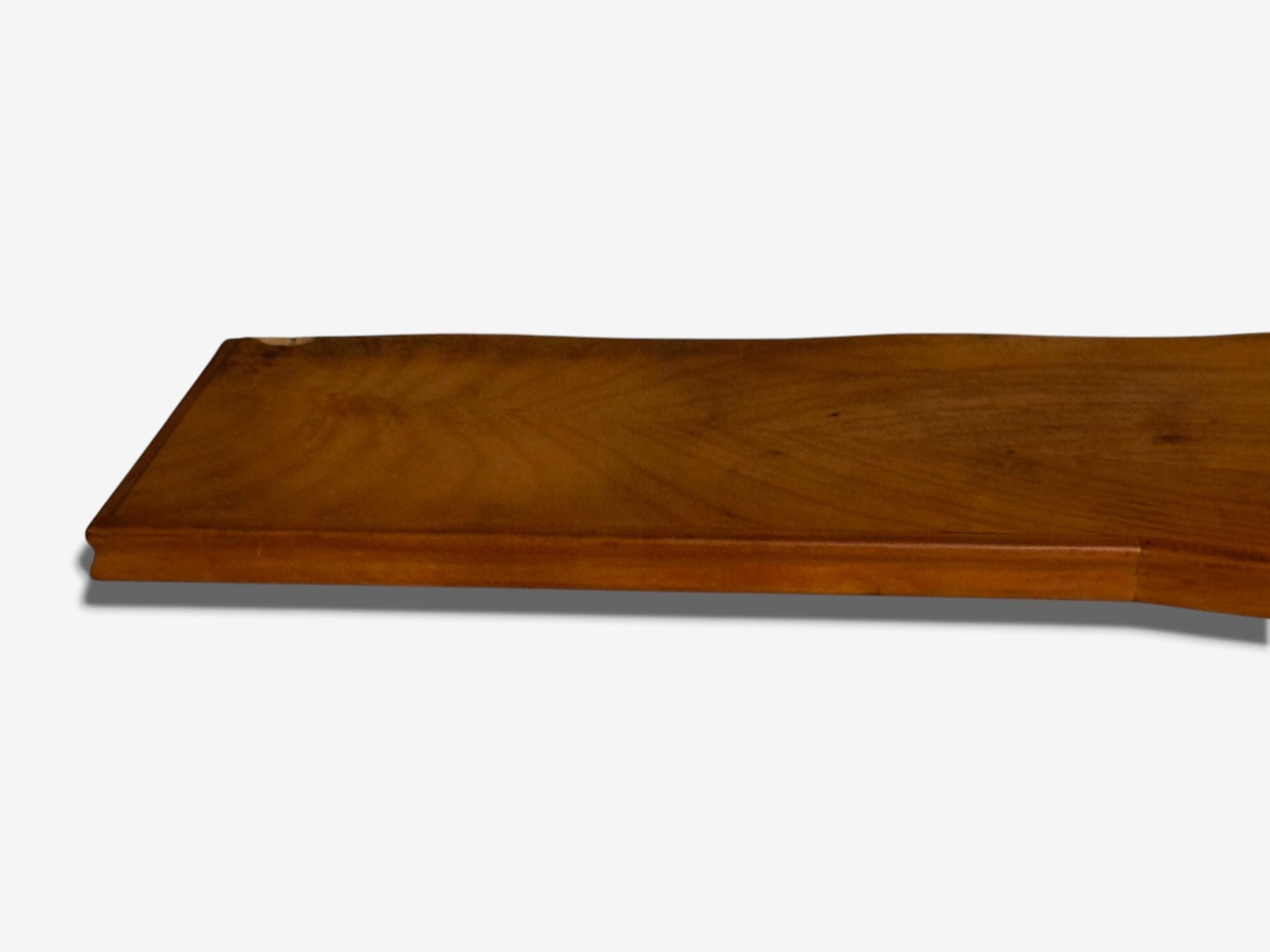 Italian Modern, Cherrywood, Glass, Console with Mirror, Italy, 1950s