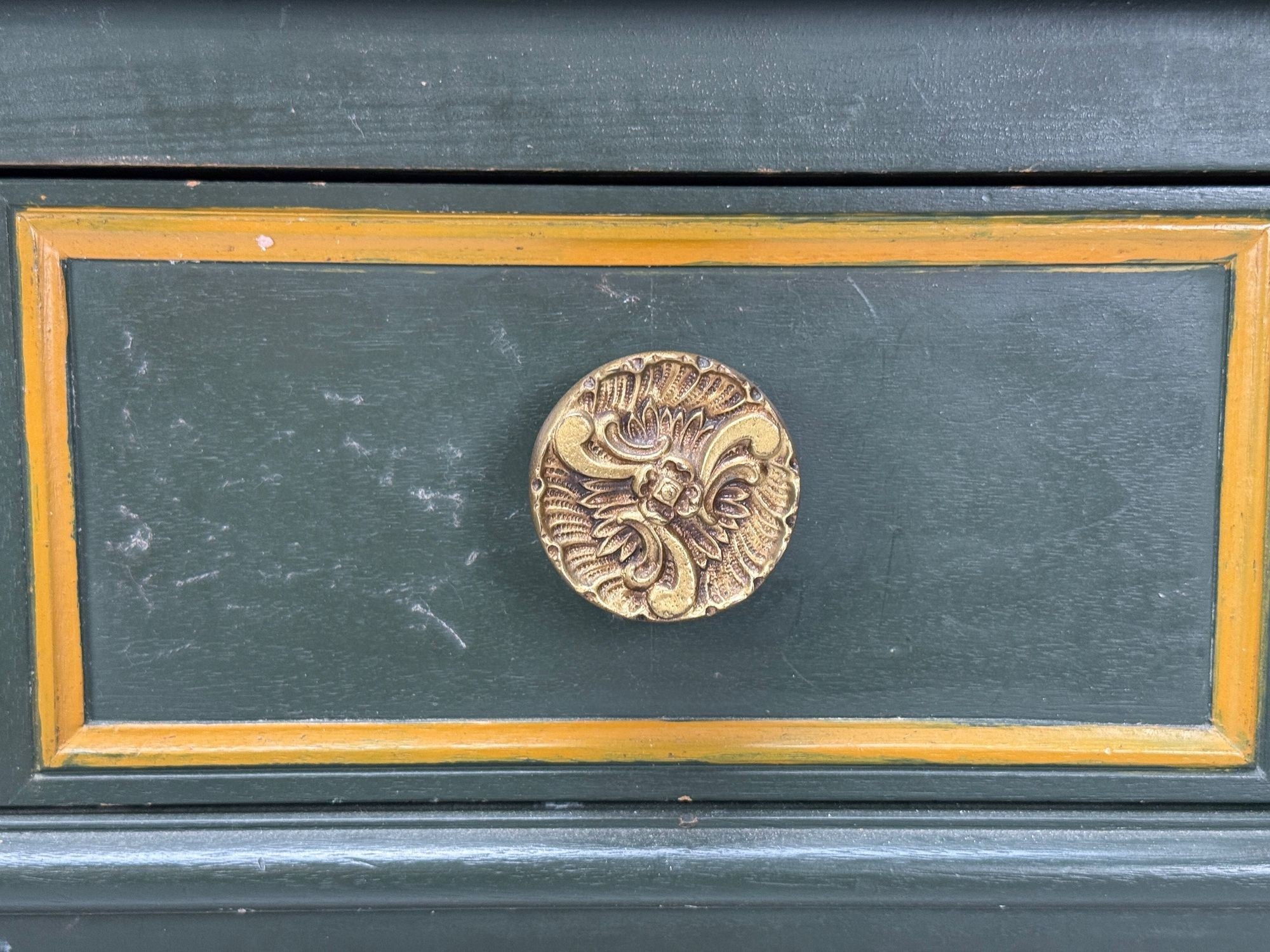 Jacques Bodart, Louis XVI Style, Green Painted Commode, USA, 1960s