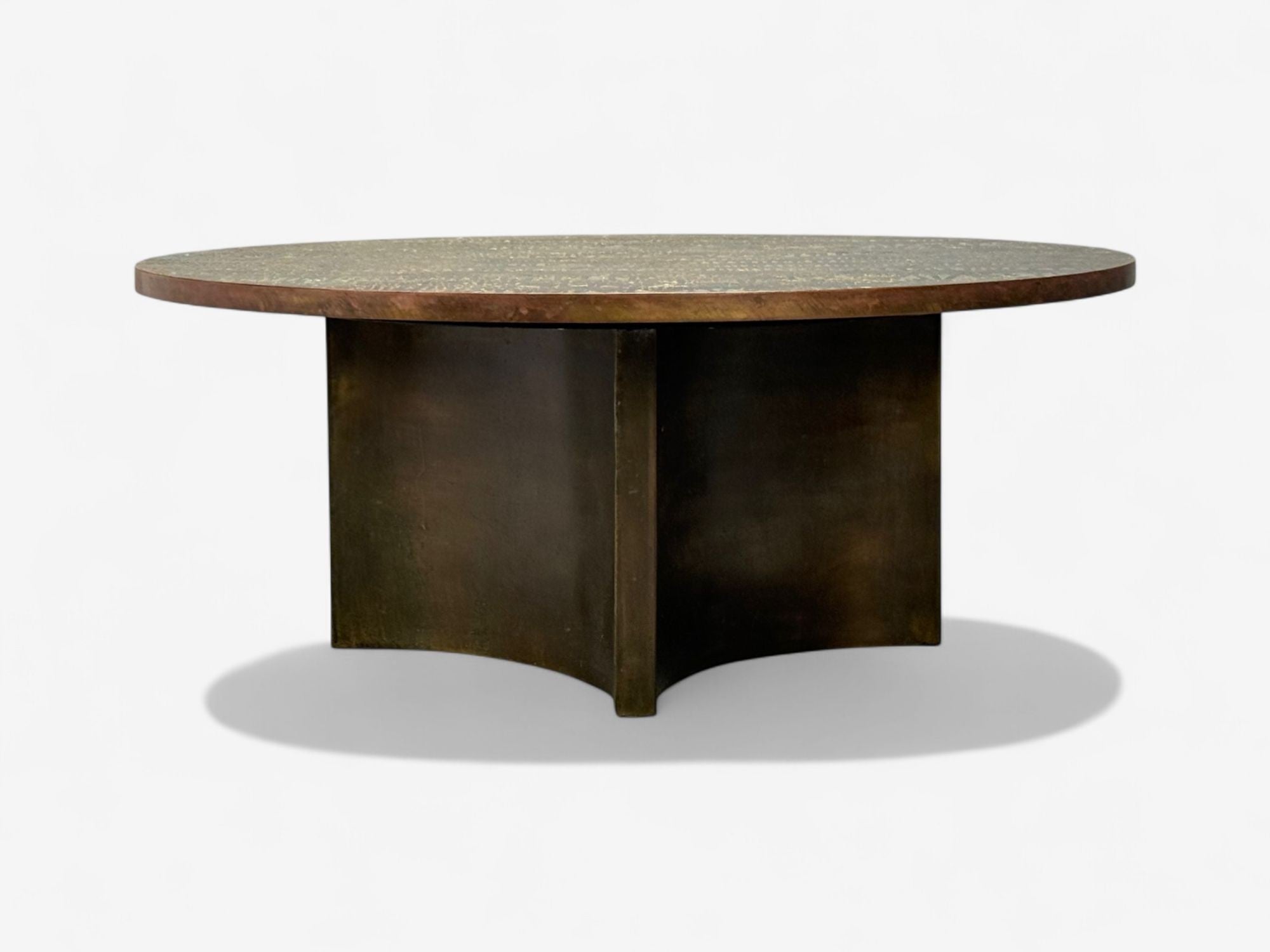Philip & Kelvin LaVerne, Bronze, Eternal Forest Coffee Table, USA, 1960s