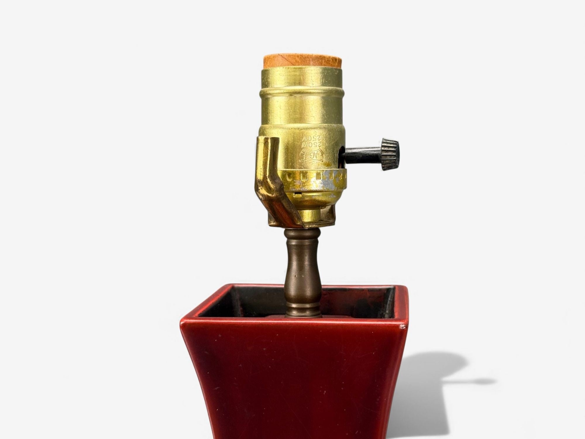 Japanese, Copper, Lacquered Metal, Brass, Maruni Vase Table Lamps, Japan, 1960s