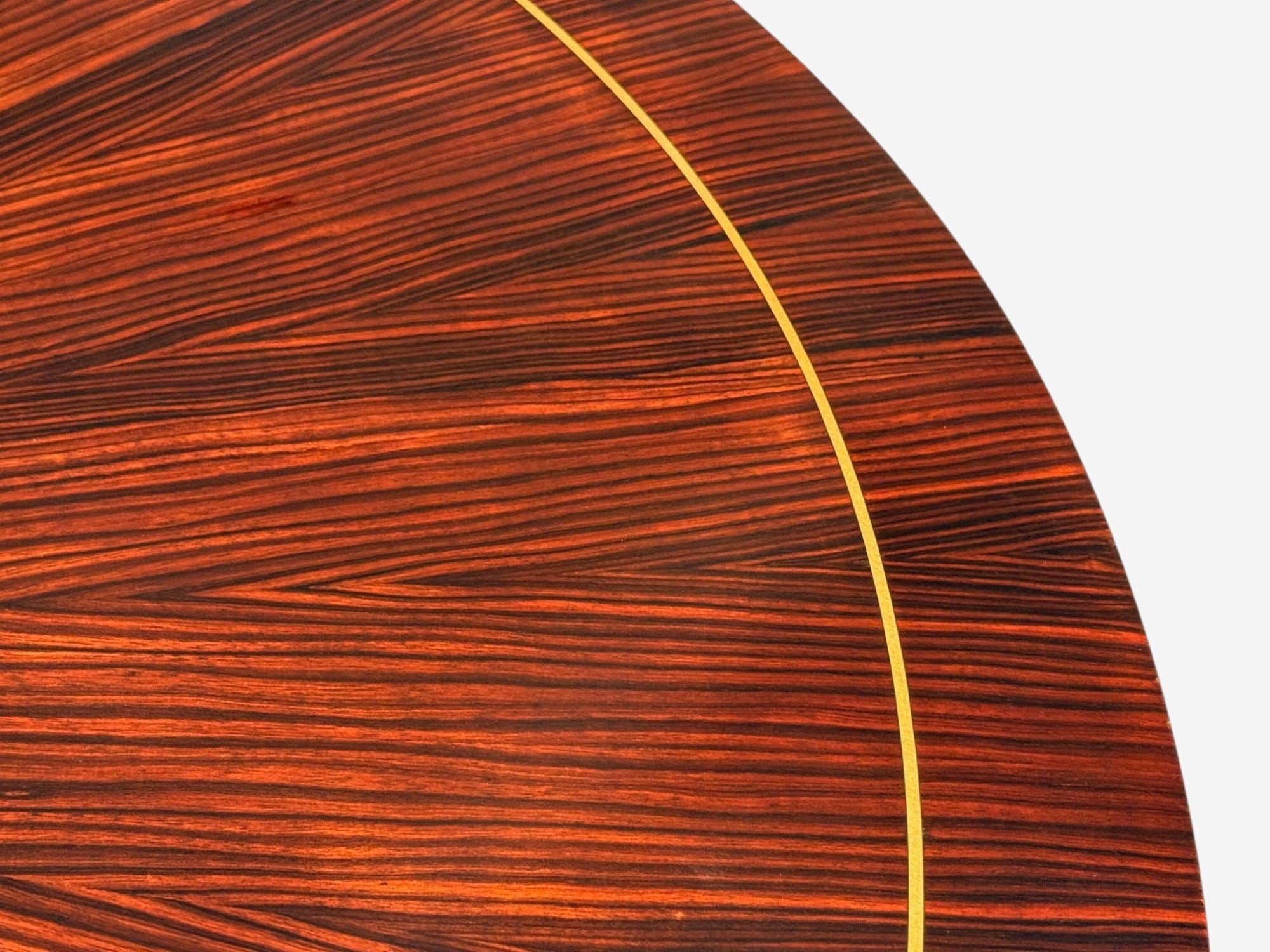 Regency, Macassar, Ebony, Brass Inlay, Center Table, France, 1970s