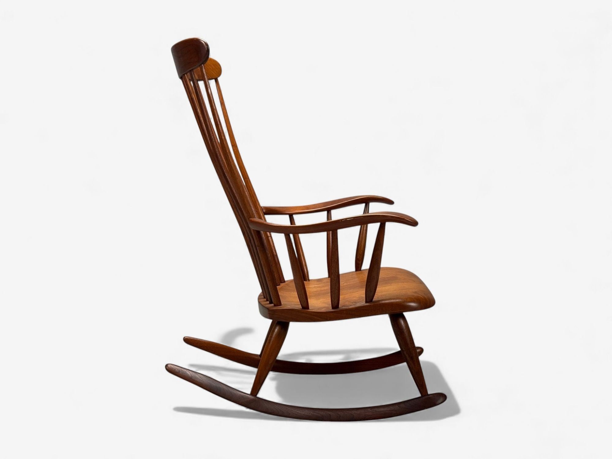 Robert Whitley, American Studio, Teak, Rocking Chair, USA, 1980s