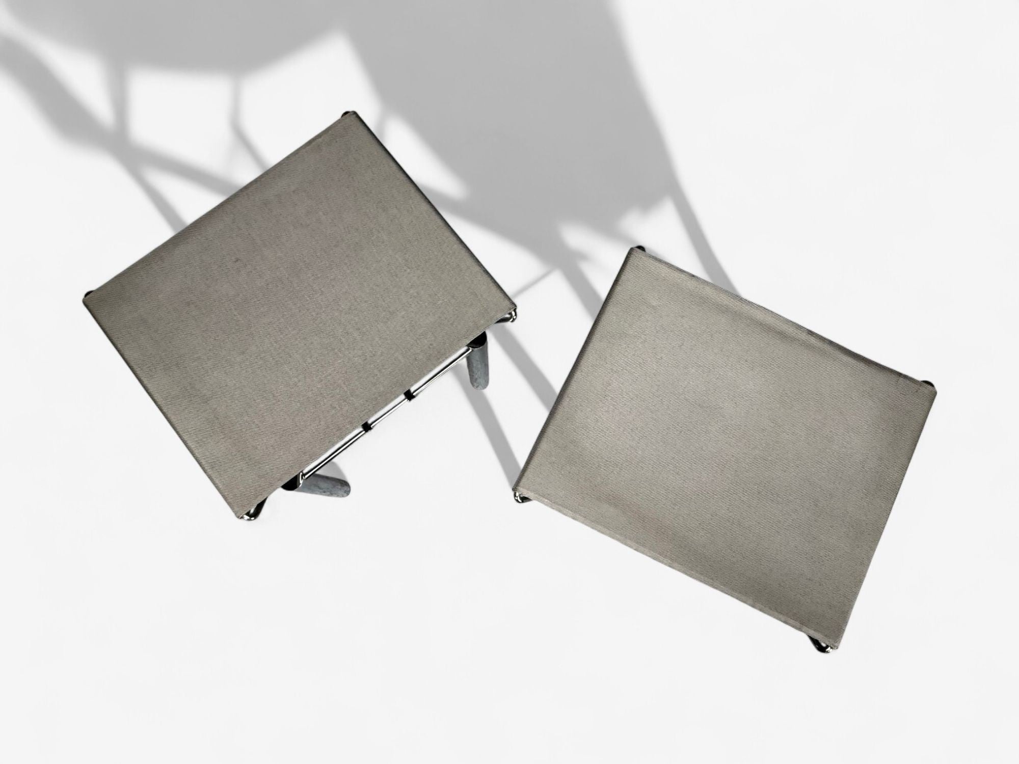 Hans Ullrich Bitsch, Chrome Plated Steel, Aluminum, Stools, Germany, 1980s