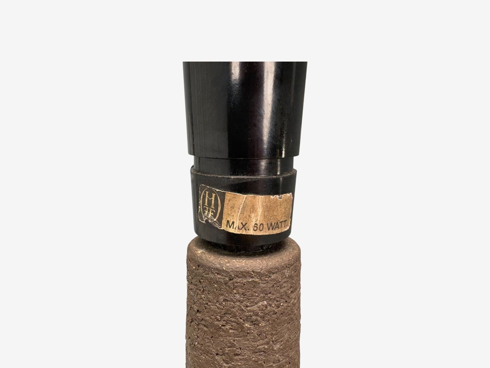 Løvemose Keramik, Brown Stoneware, Table Lamp, Denmark, 1960s