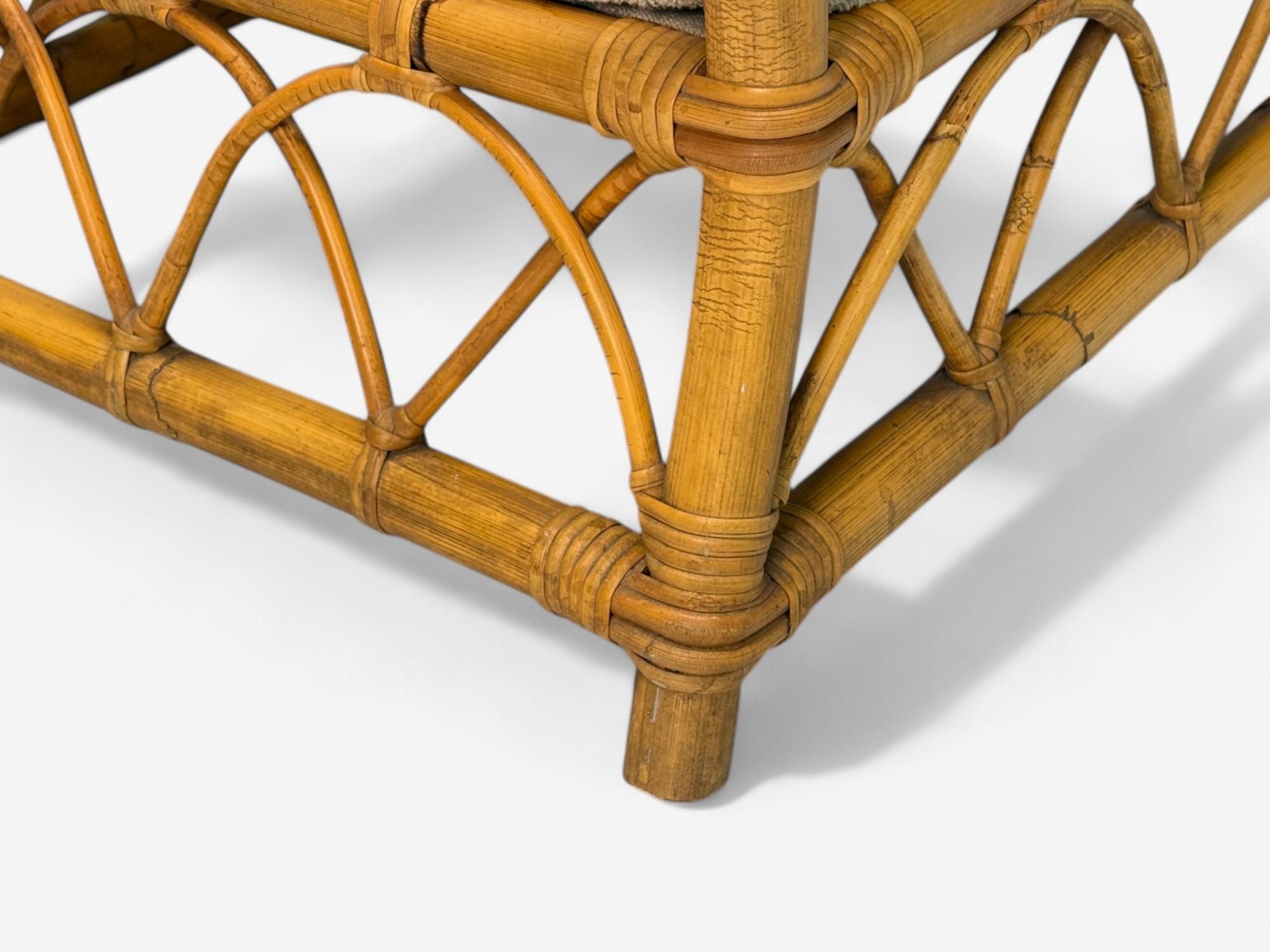 Bielecky Brothers, Modern, Single Lounge Chair, Cane, Bamboo, USA, 21st C.