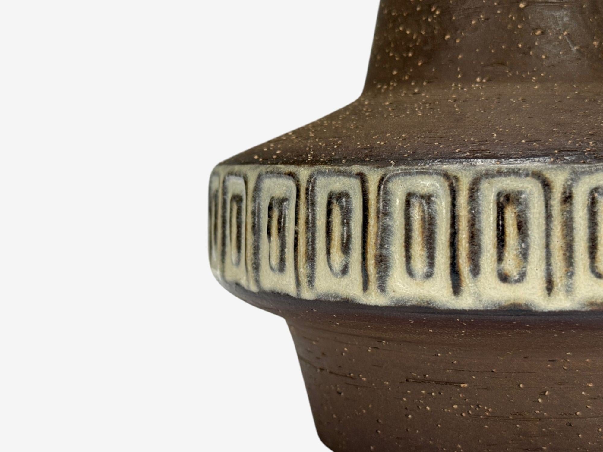 Michael Andersen & Søn, Brown Stoneware, Table Lamp, Denmark, 1960s