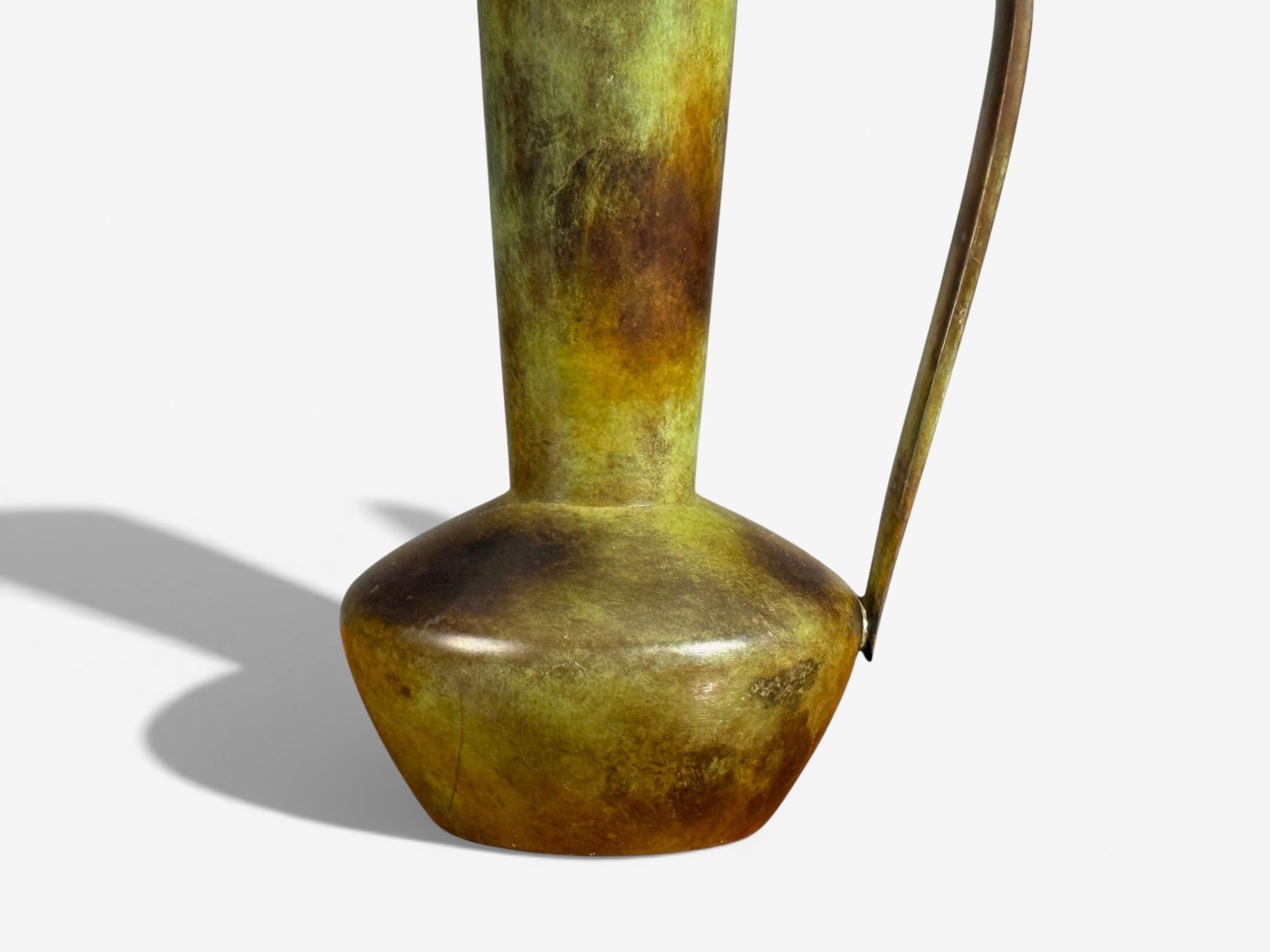 GAB, Table Lamp, Patianted Bronze, Sweden, 1940s