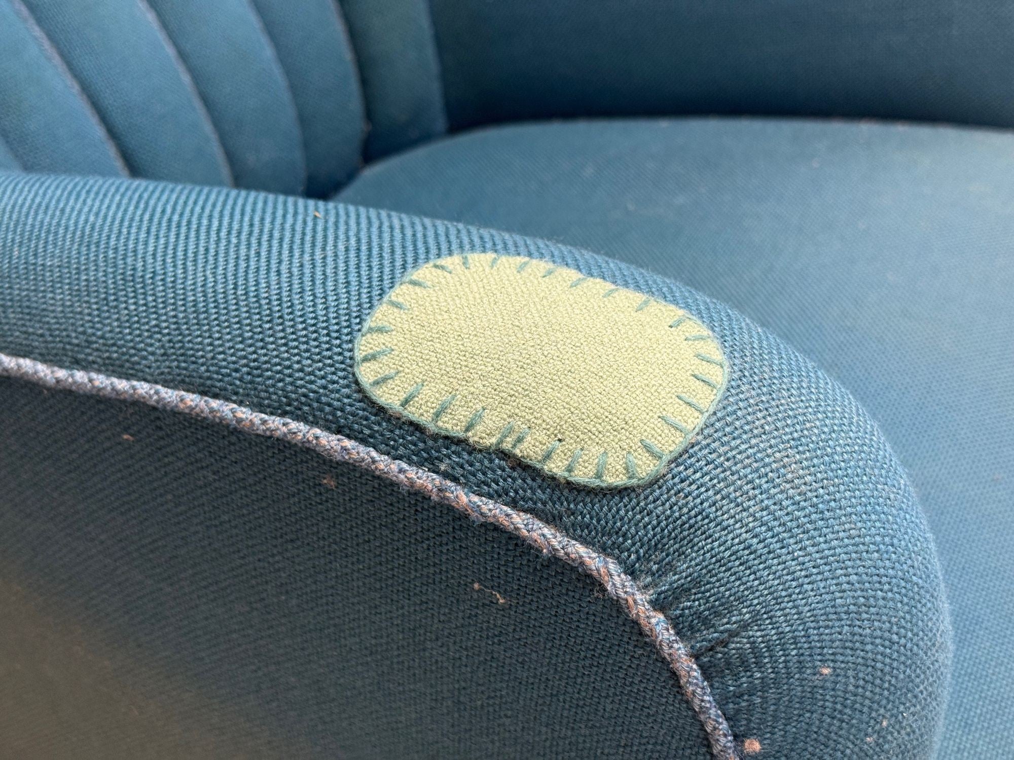 Danish Cabinetmaker, Lounge Chair, Beech, Wool, Denmark, 1930s