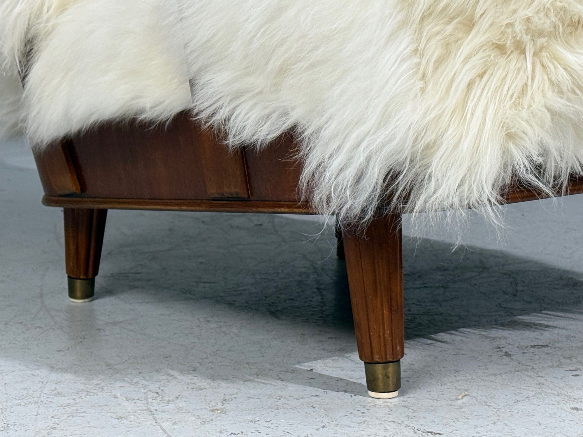 Svante Skogh, Lounge Chairs, Mongolian Fur, Beech, Sweden, 1945
