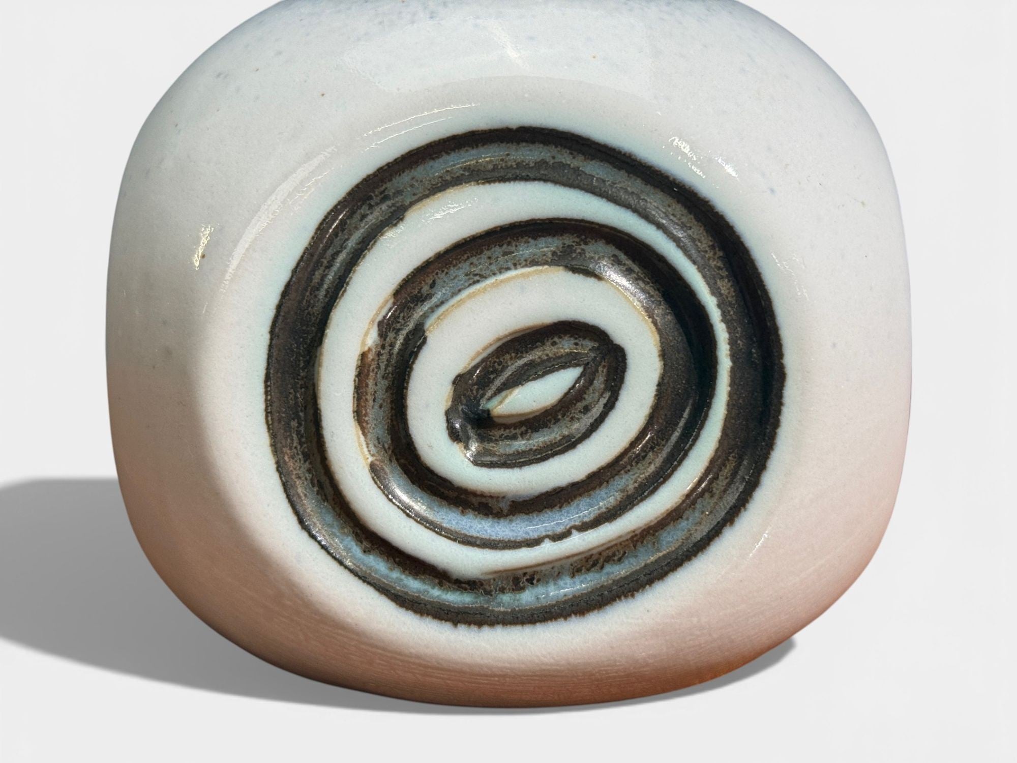 Bruno Karlsson, Table Lamp, White Glazed Ceramic, Sweden, 1960s