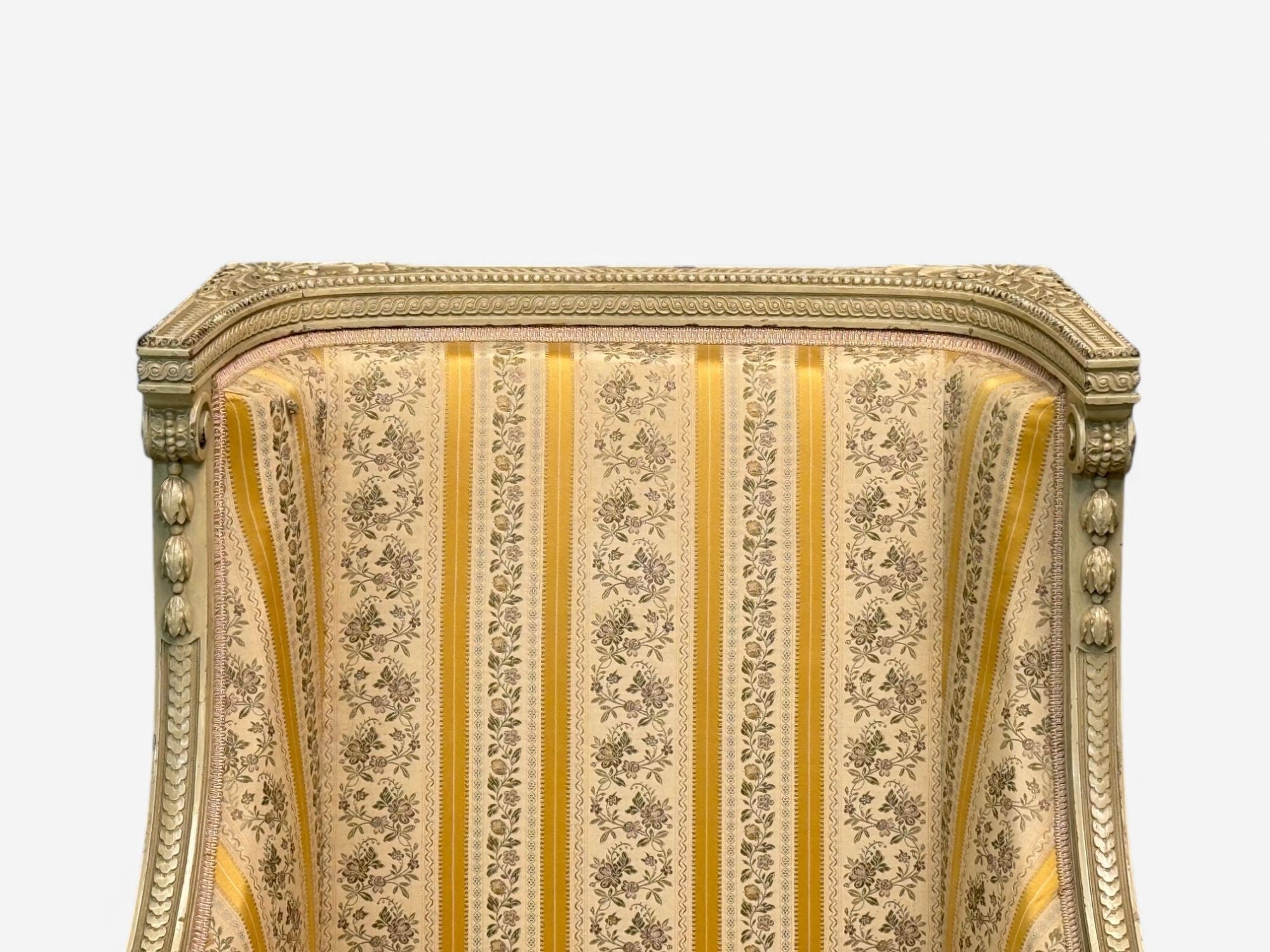 Maison Jansen attr, Louis XVI Style, Painted Wood, Lounge Chairs, France, 1920s