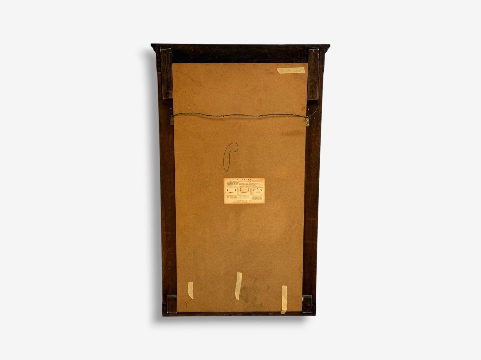 John Stuart, Empire Style, Stained Wood, Giltwood, Wall Mirror, USA, 1950s