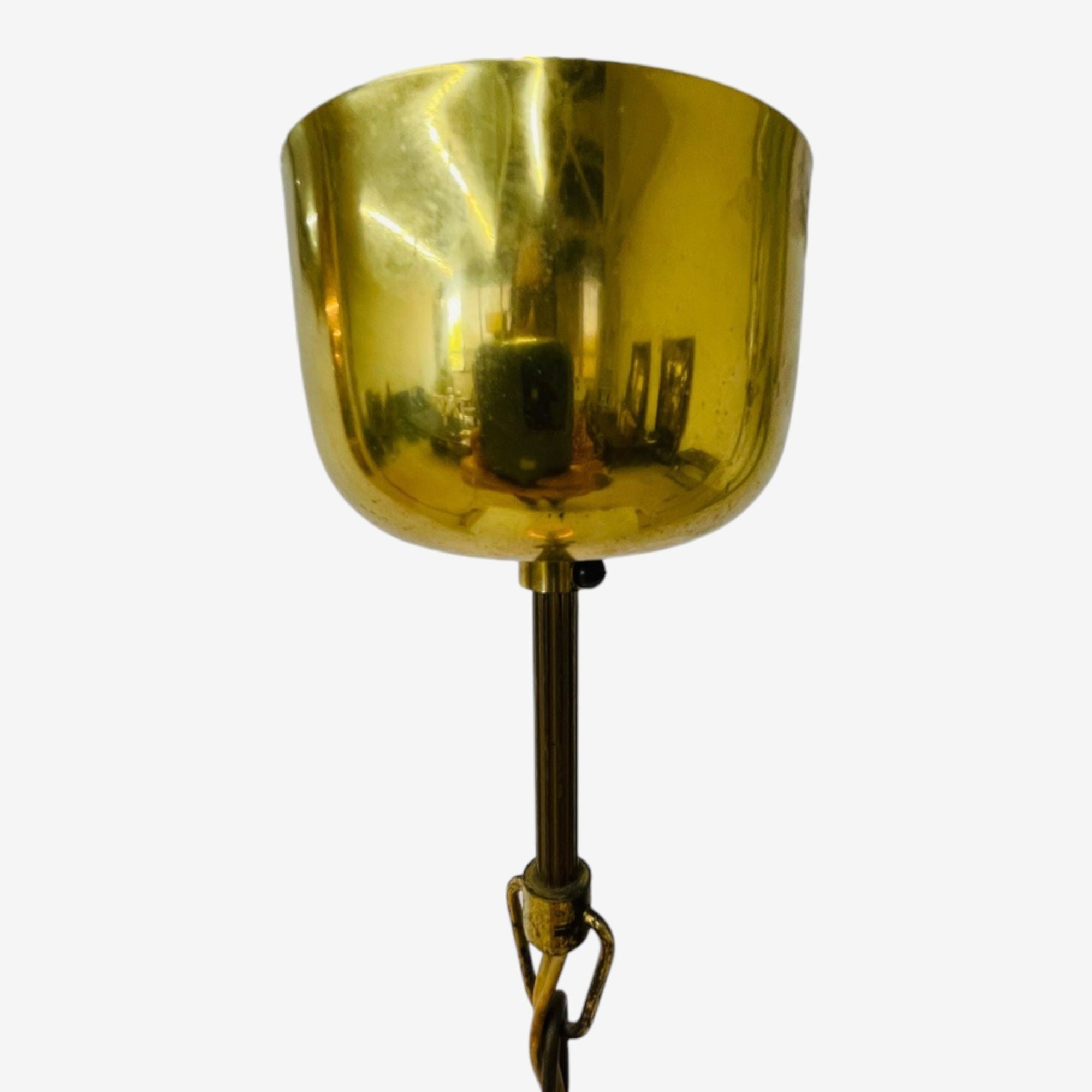 Carl Fagerlund, Swedish Modern, Textured Glass, Pendant Light, Sweden, 1940s