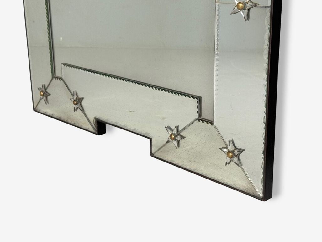 Art Deco Style, Antique and Beveled Glass, Venetian Wall Mirrors, 21st C.