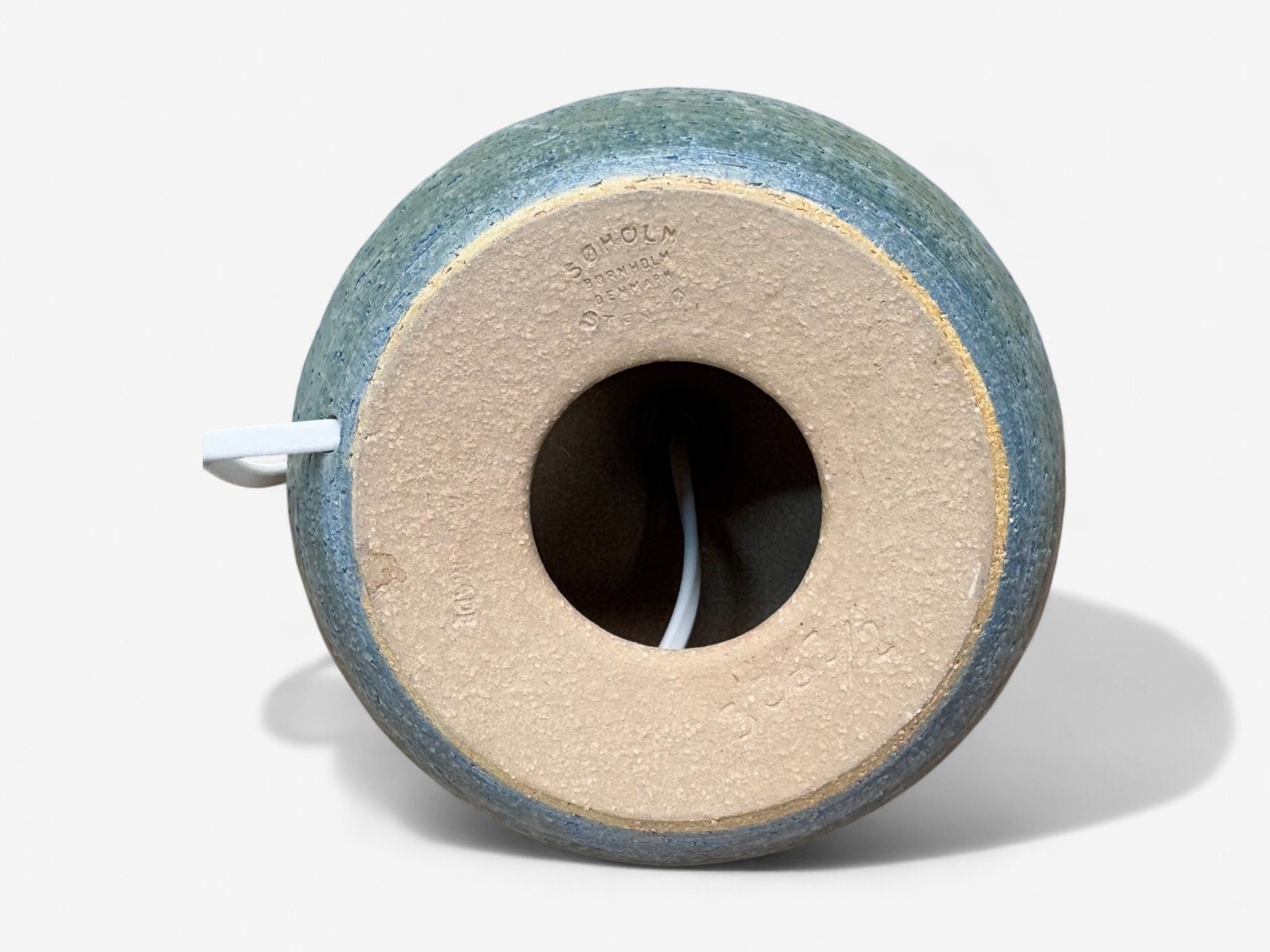 Søholm Keramik, Danish Modern, Beige Stoneware, Table Lamp, Denmark, 1960s